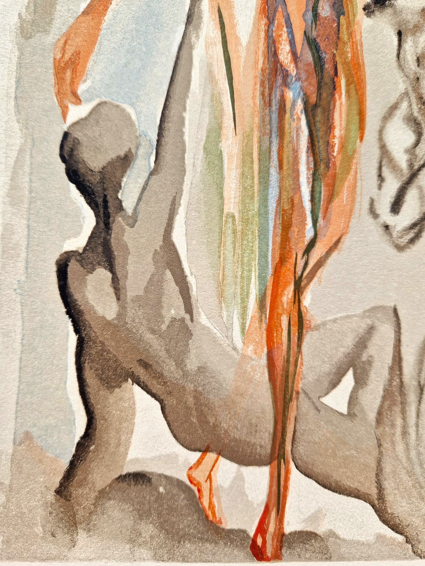 SALVADOR DALI - The Earthly Paradise (Dante - Divine Comedy) (Unframed) Woodcut