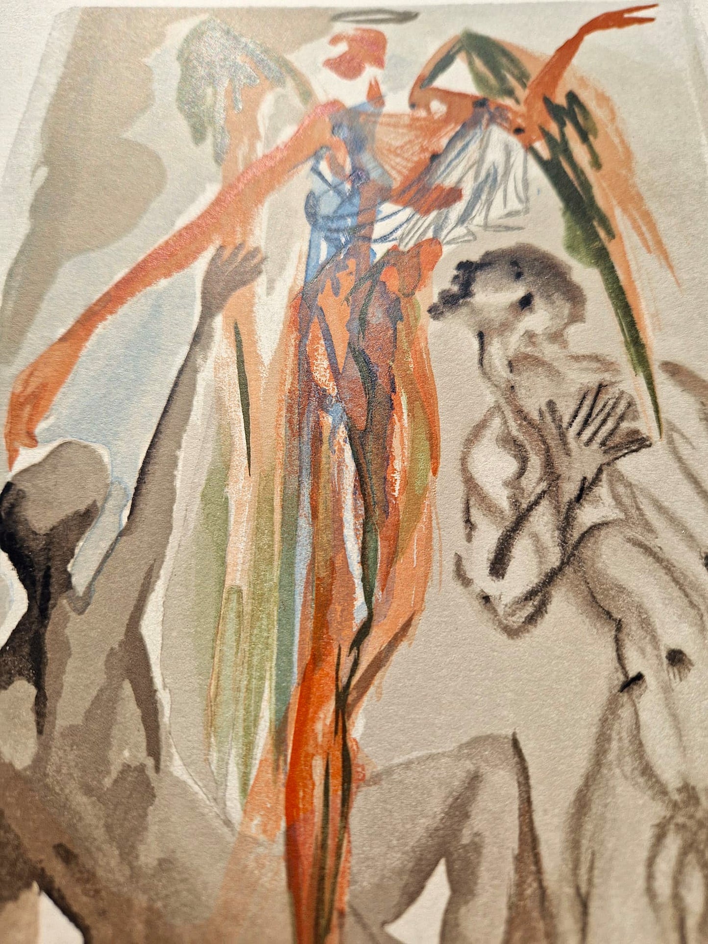 SALVADOR DALI - The Earthly Paradise (Dante - Divine Comedy) (Unframed) Woodcut