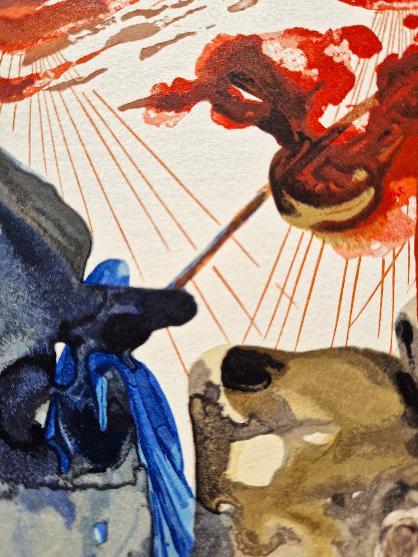 SALVADOR DALI - Božský les (Dante - Božská komédia) (Bez rámu) Drevoryt