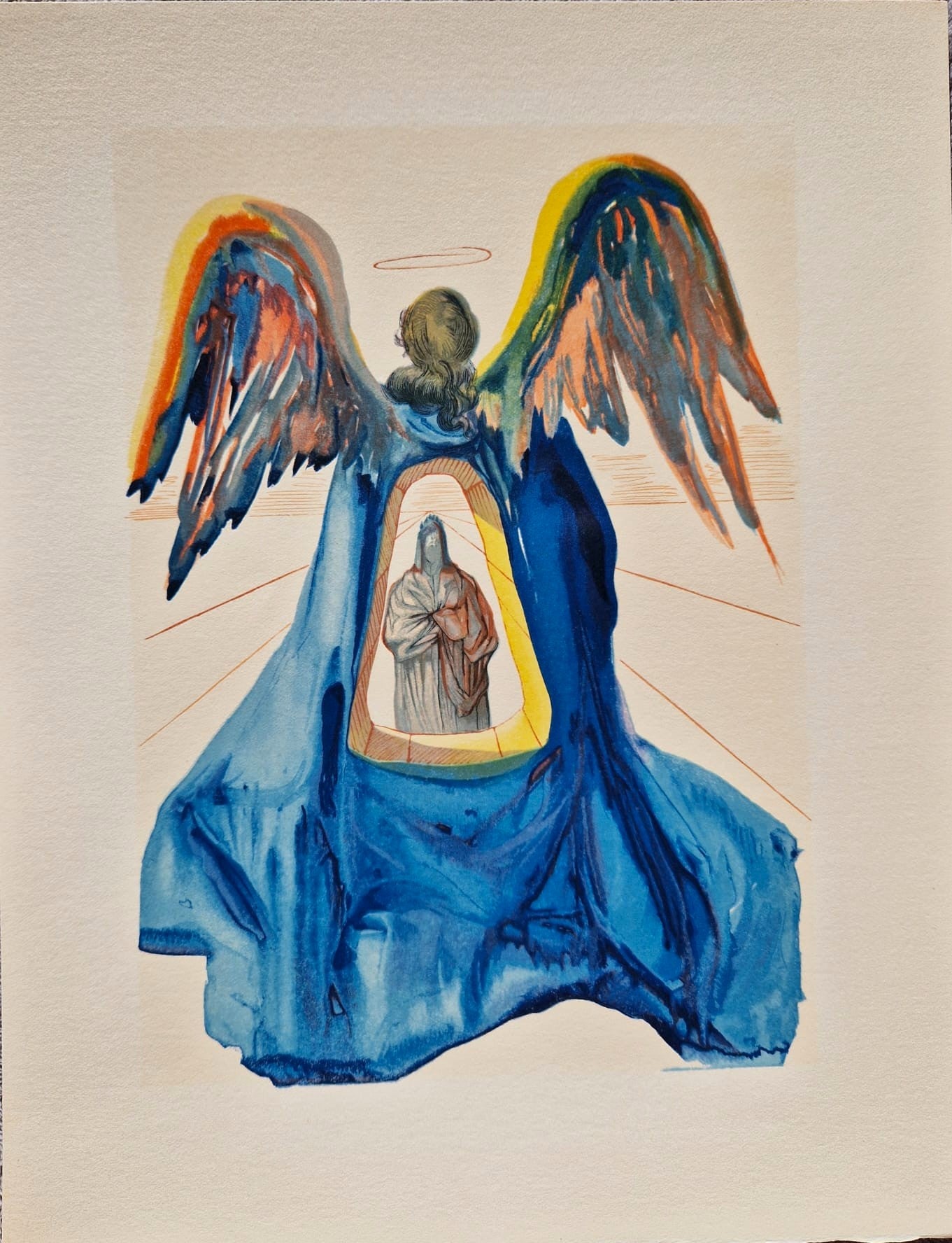 SALVADOR DALI - Dante Purified - (Dante - Divine Comedy) (Unframed) Woodcut