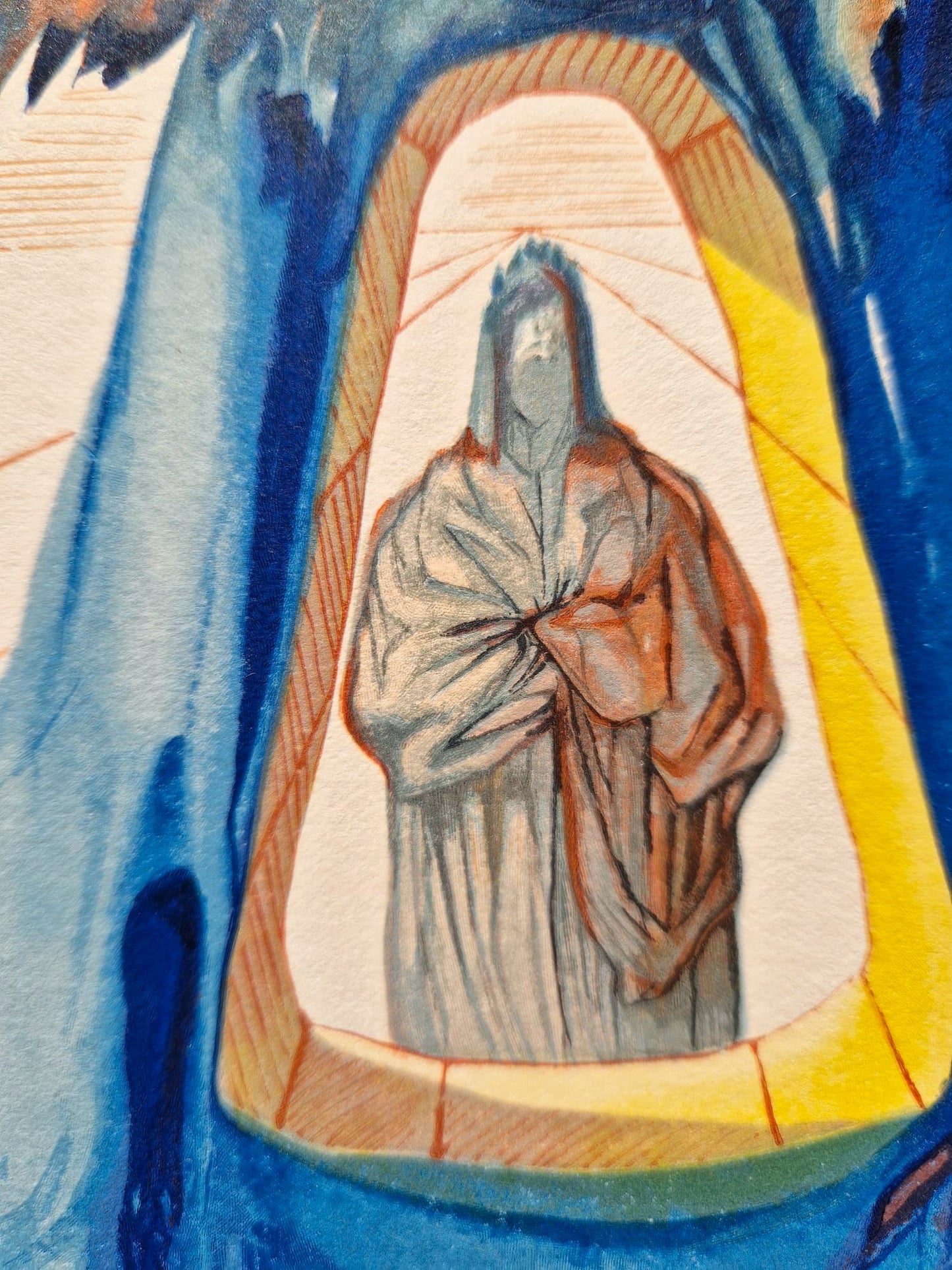 SALVADOR DALI - Dante Purified - (Dante - Divine Comedy) (Unframed) Woodcut