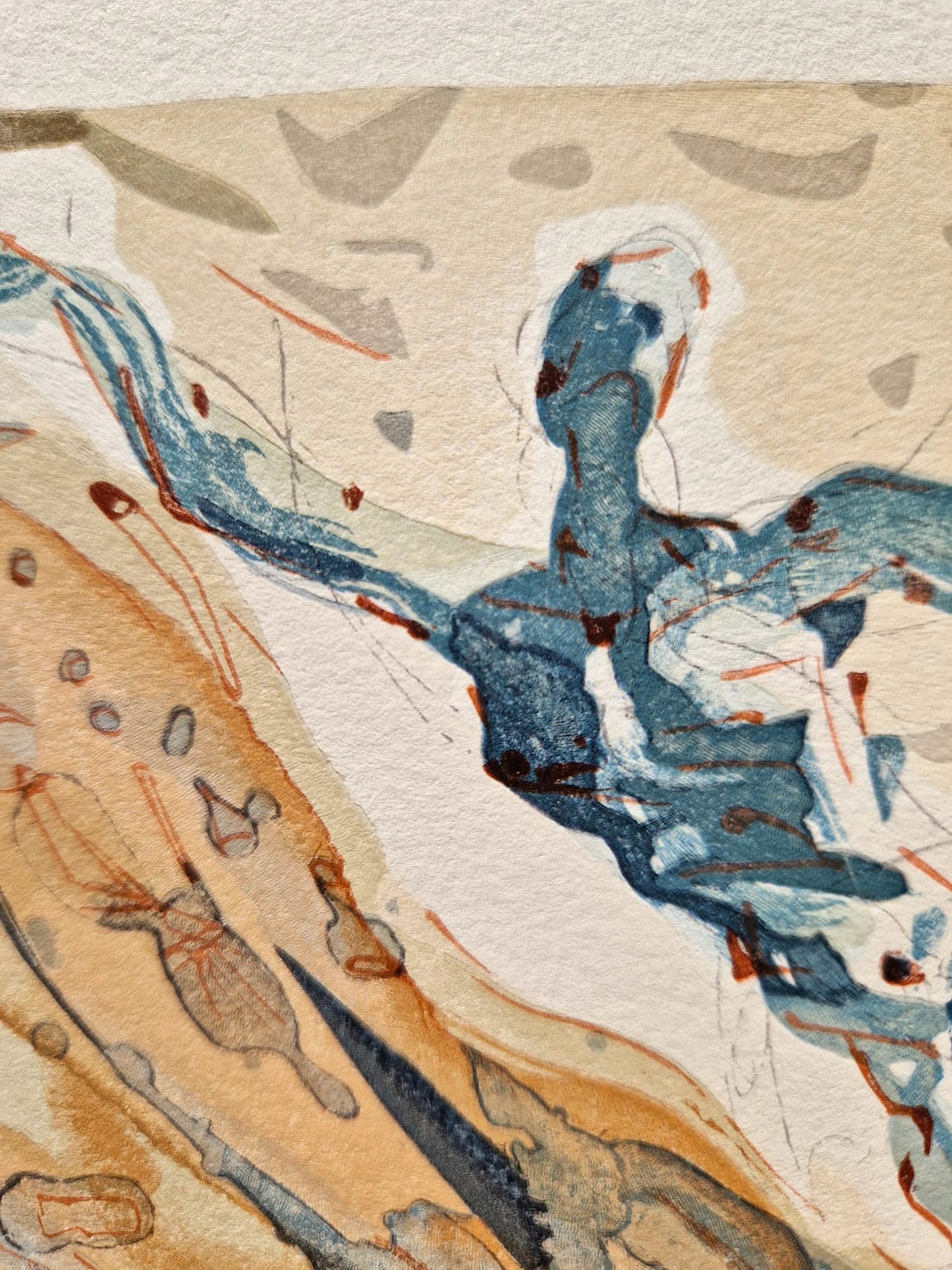 SALVADOR DALI - Meeting of Two Groups of Lustful Ones (Dante - Divine Comedy) (Unframed)