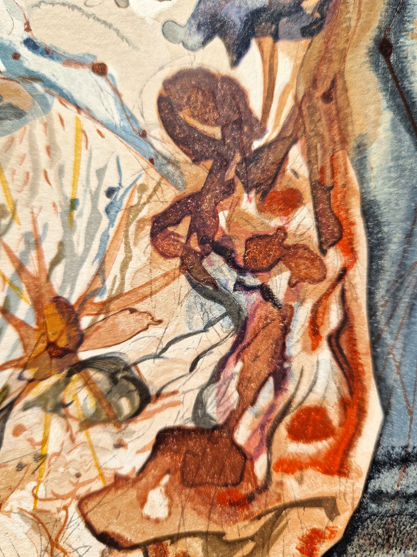 SALVADOR DALI - Meeting of Two Groups of Lustful Ones (Dante - Divine Comedy) (Unframed)