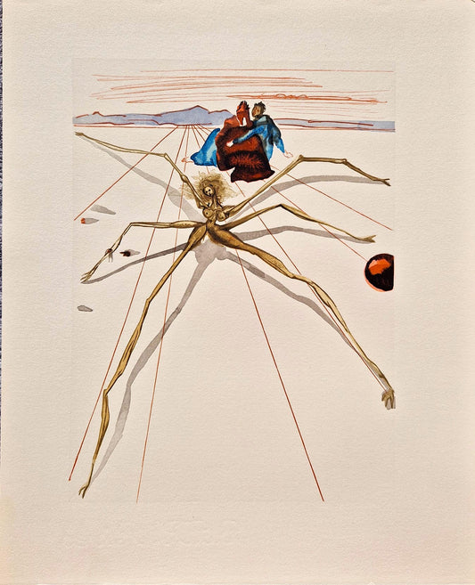 SALVADOR DALI - Arachne (Dante - Divine Comedy) (Unframed)