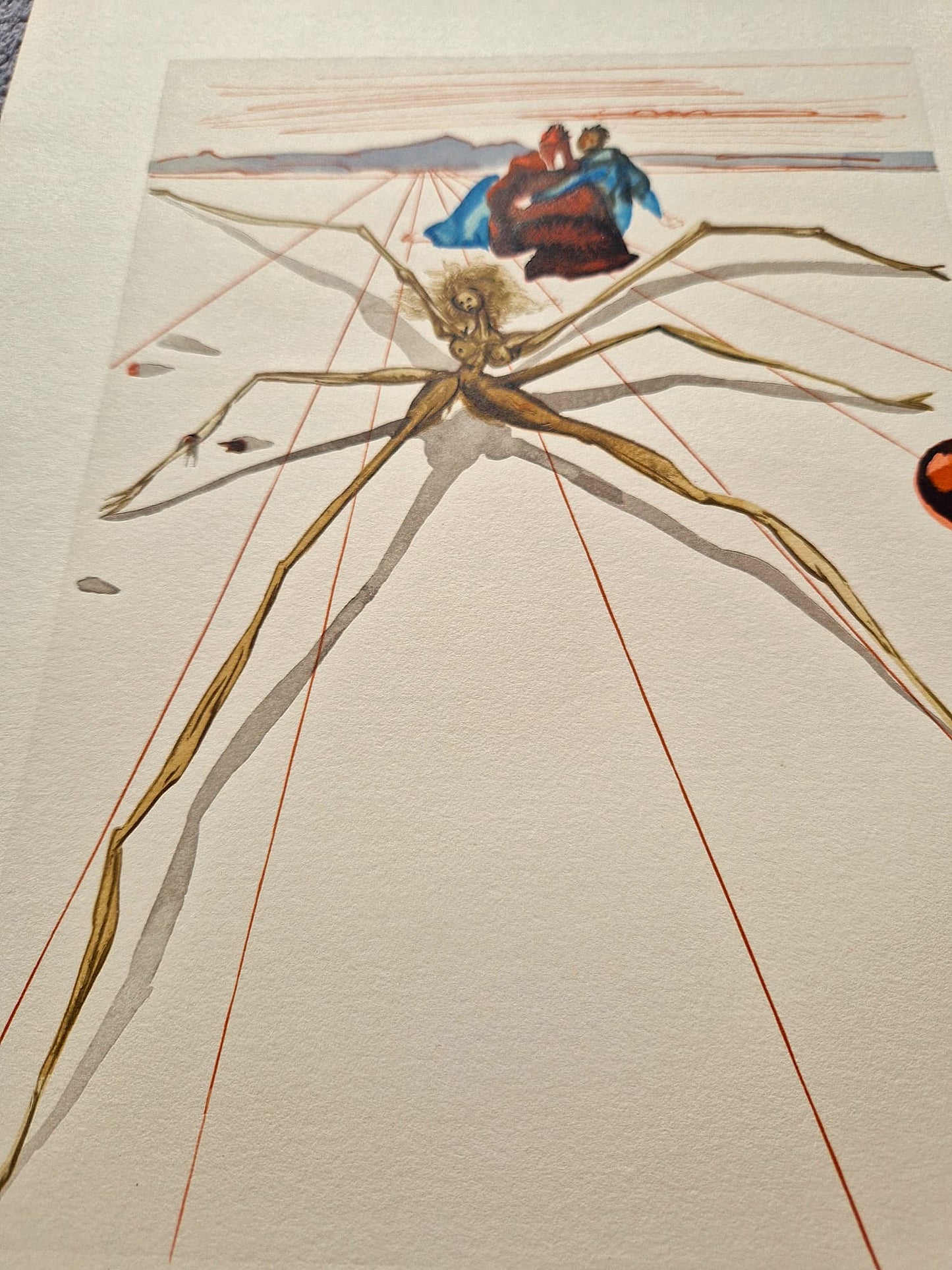 SALVADOR DALI - Arachne (Dante - Divine Comedy) (Unframed)