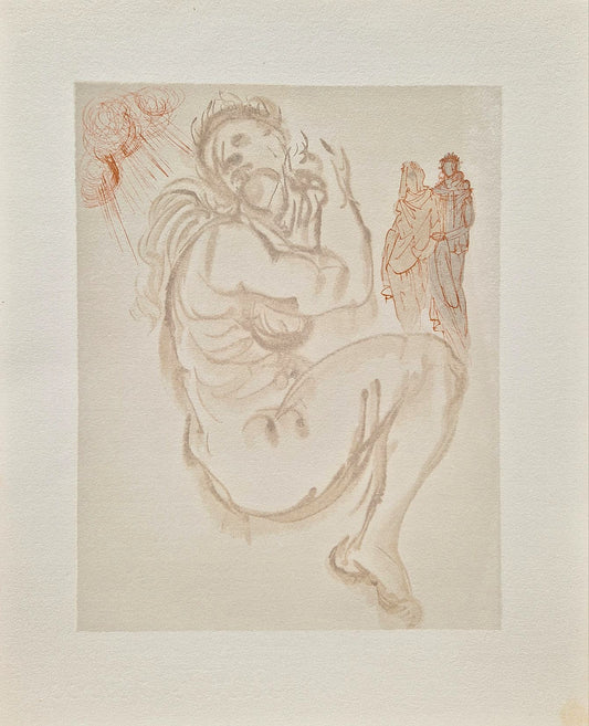SALVADOR DALI - The Siren of the Dream (Dante - Divine Comedy) (Unframed)