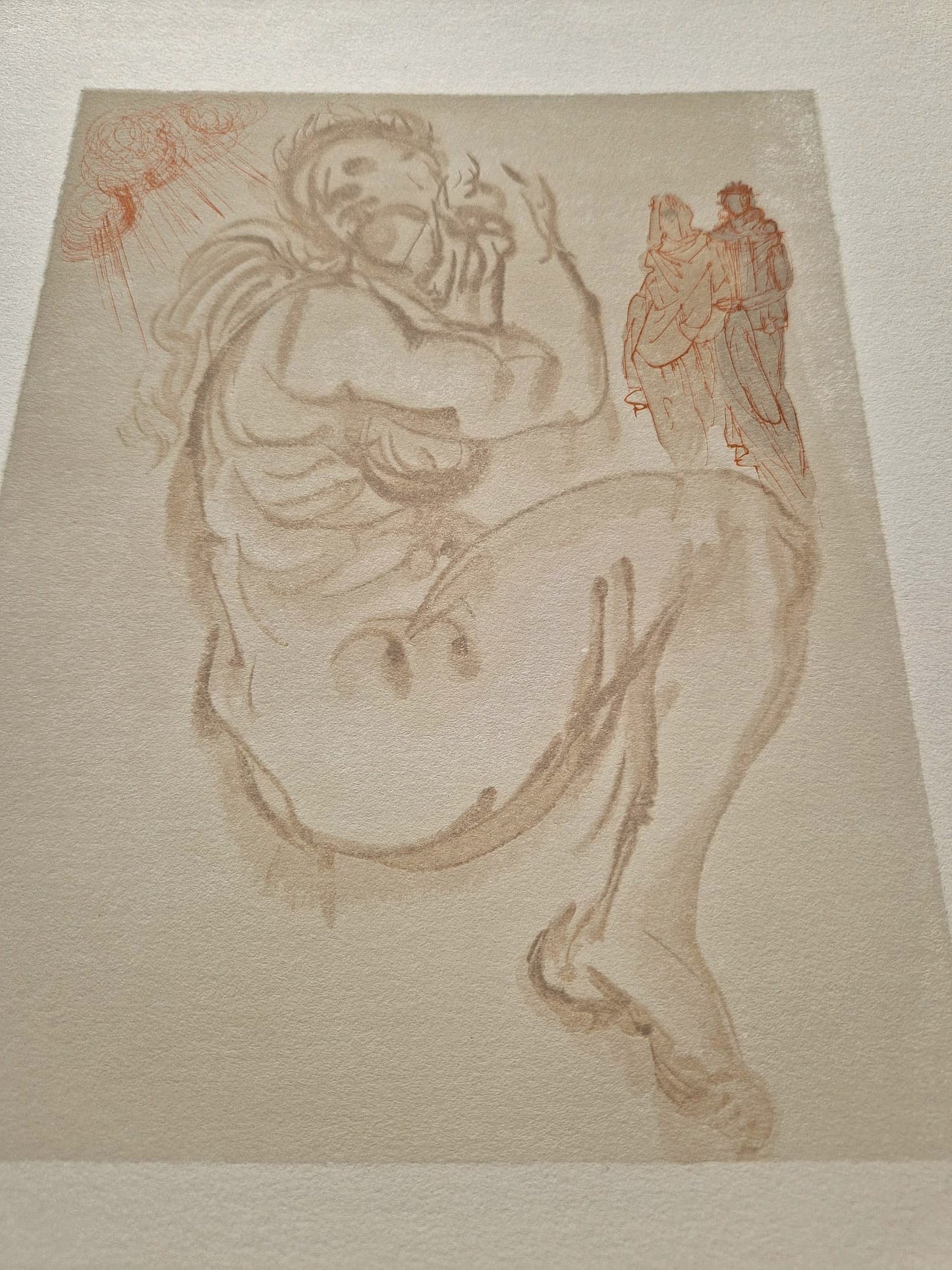 SALVADOR DALI - The Siren of the Dream (Dante - Divine Comedy) (Unframed)