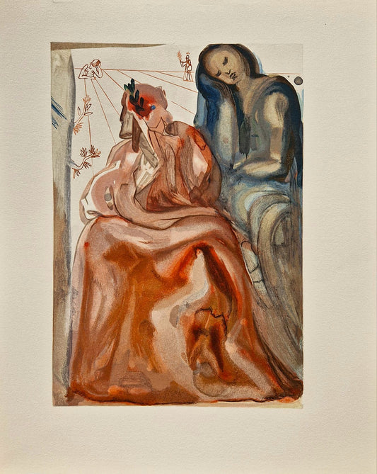 Salvador Dali - Dante's Confession (Danet - Divine Comedy) (Unframed)