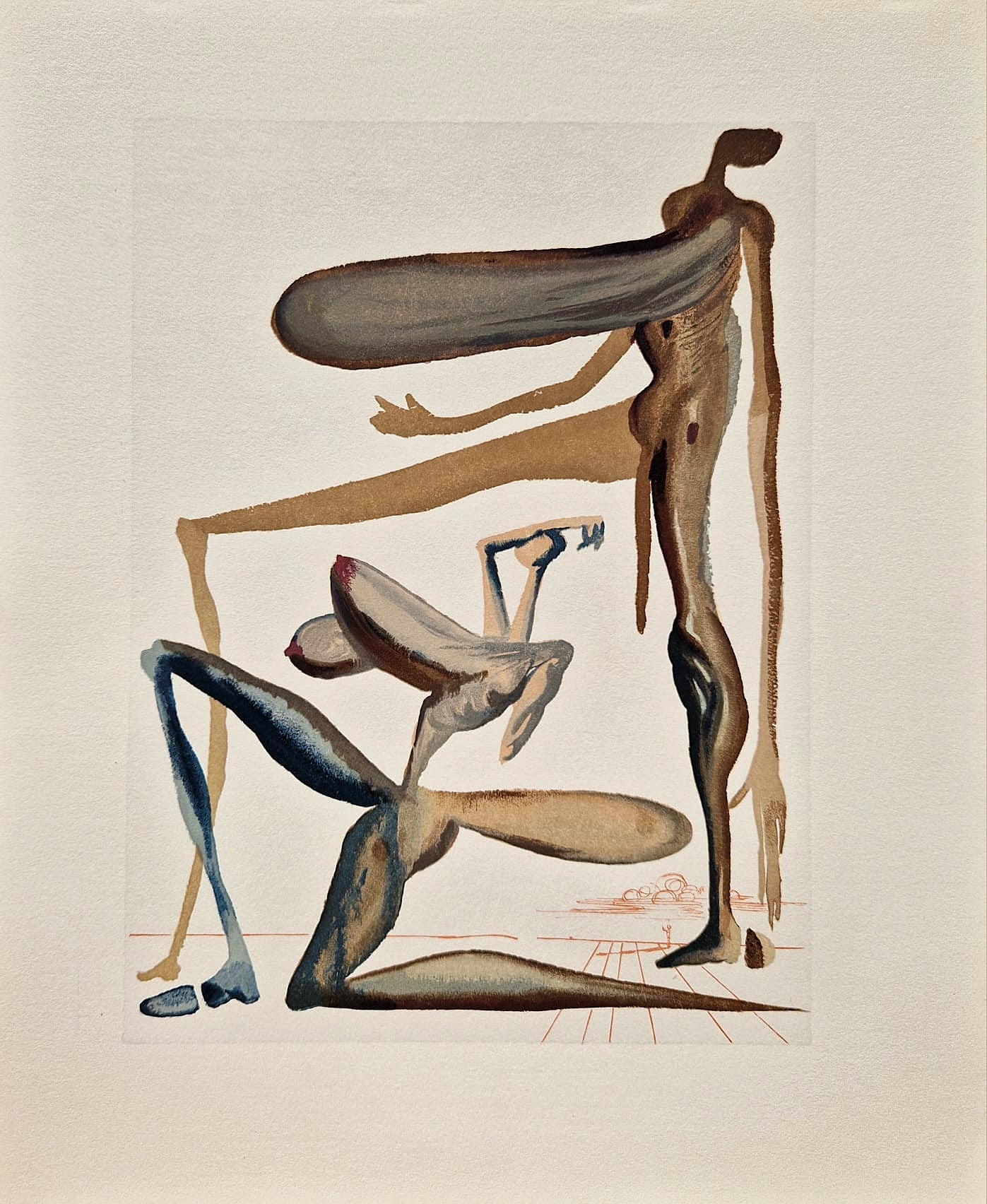 SALVADOR DALI - Prodigality - (Dante - Divine Comedy) (Unframed)