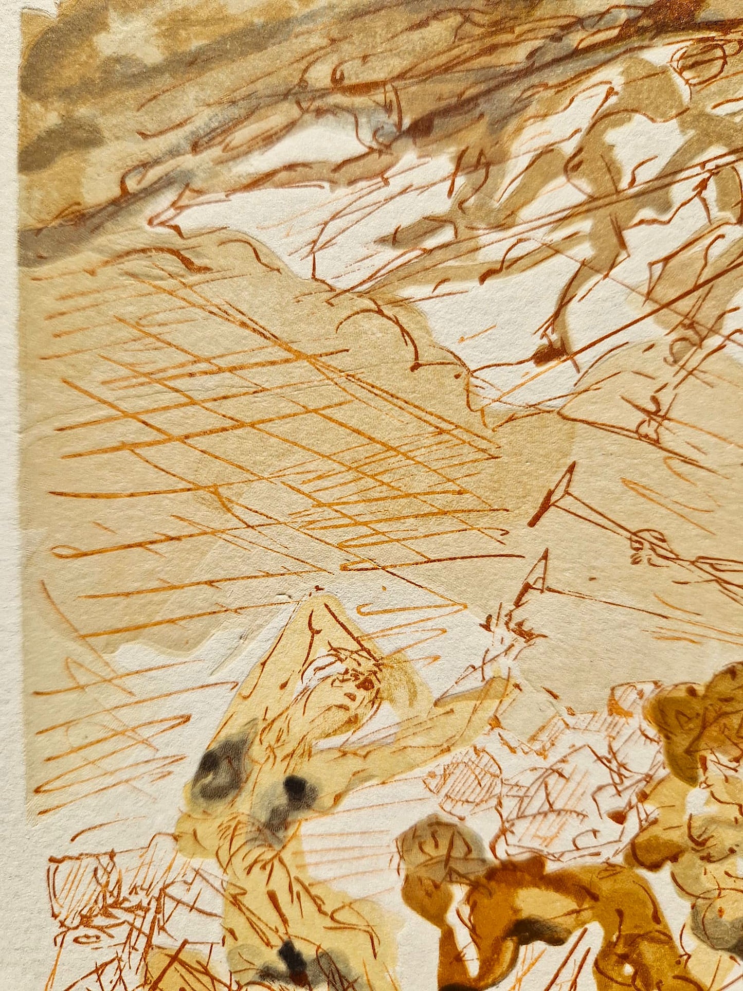 SALVADOR DALI -  The Lustful  (Dante - Divine Comedy) (Unframed)