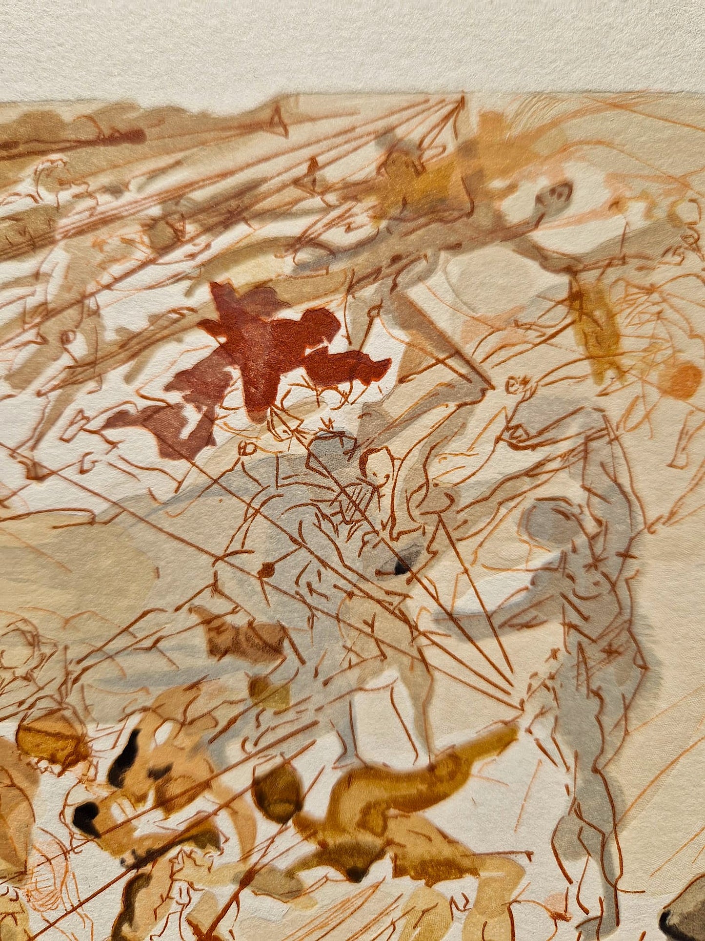 SALVADOR DALI -  The Lustful  (Dante - Divine Comedy) (Unframed)