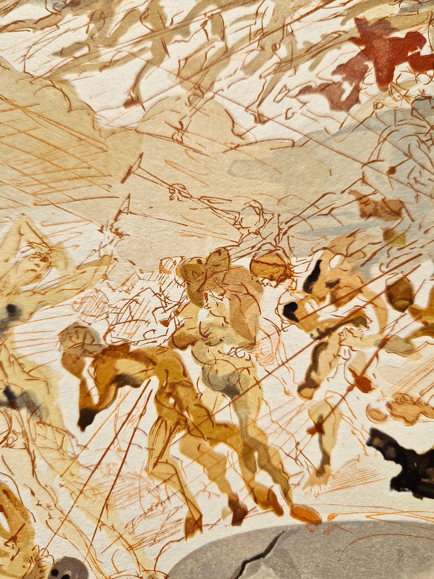 SALVADOR DALI -  The Lustful  (Dante - Divine Comedy) (Unframed)