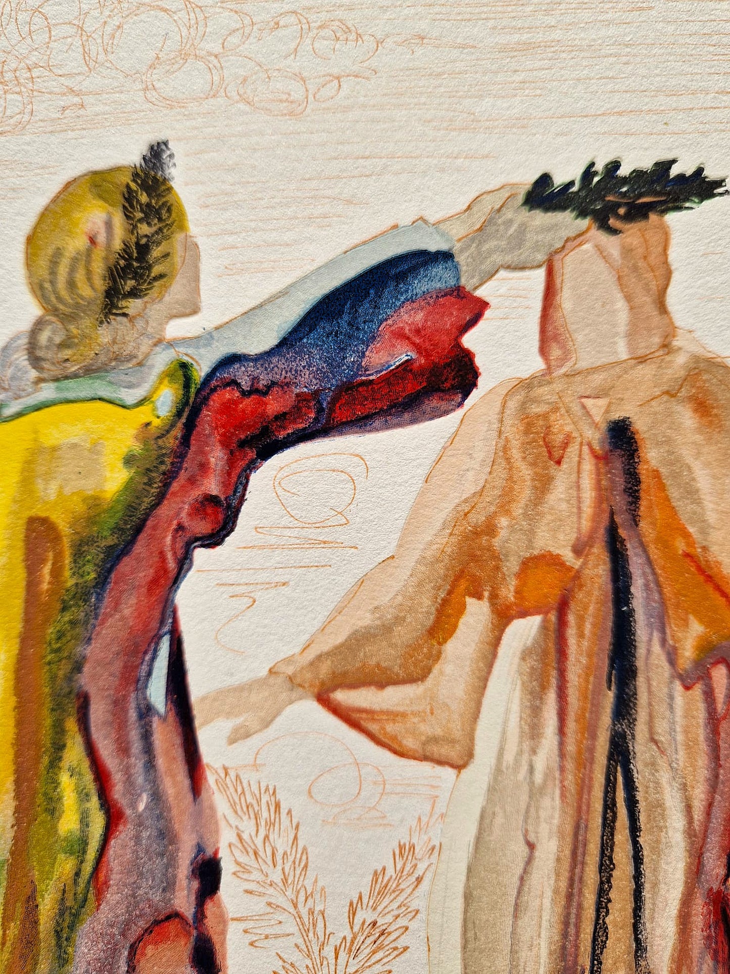 SALVADOR DALI - Virgil's Last Words (Dante - Divine Comedy) (Unframed)