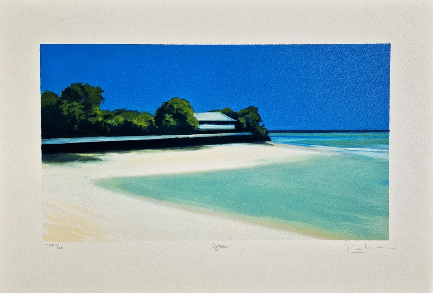 REUBEN COLLEY - Lagoon  (Unframed), Serigraph