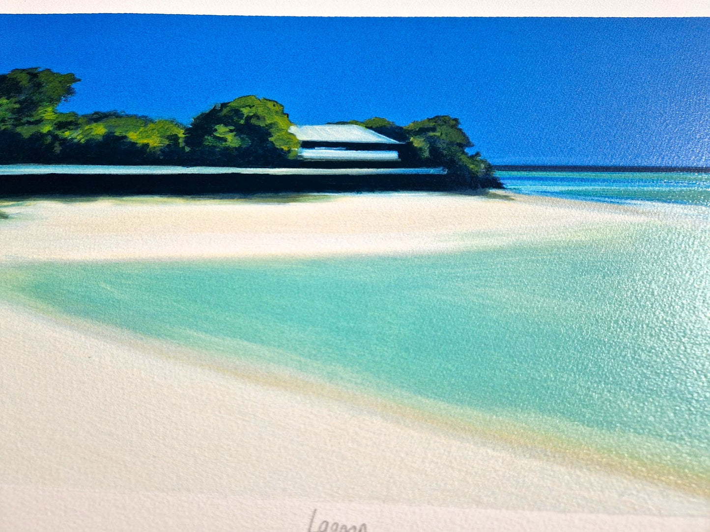 REUBEN COLLEY - Lagoon  (Unframed), Serigraph