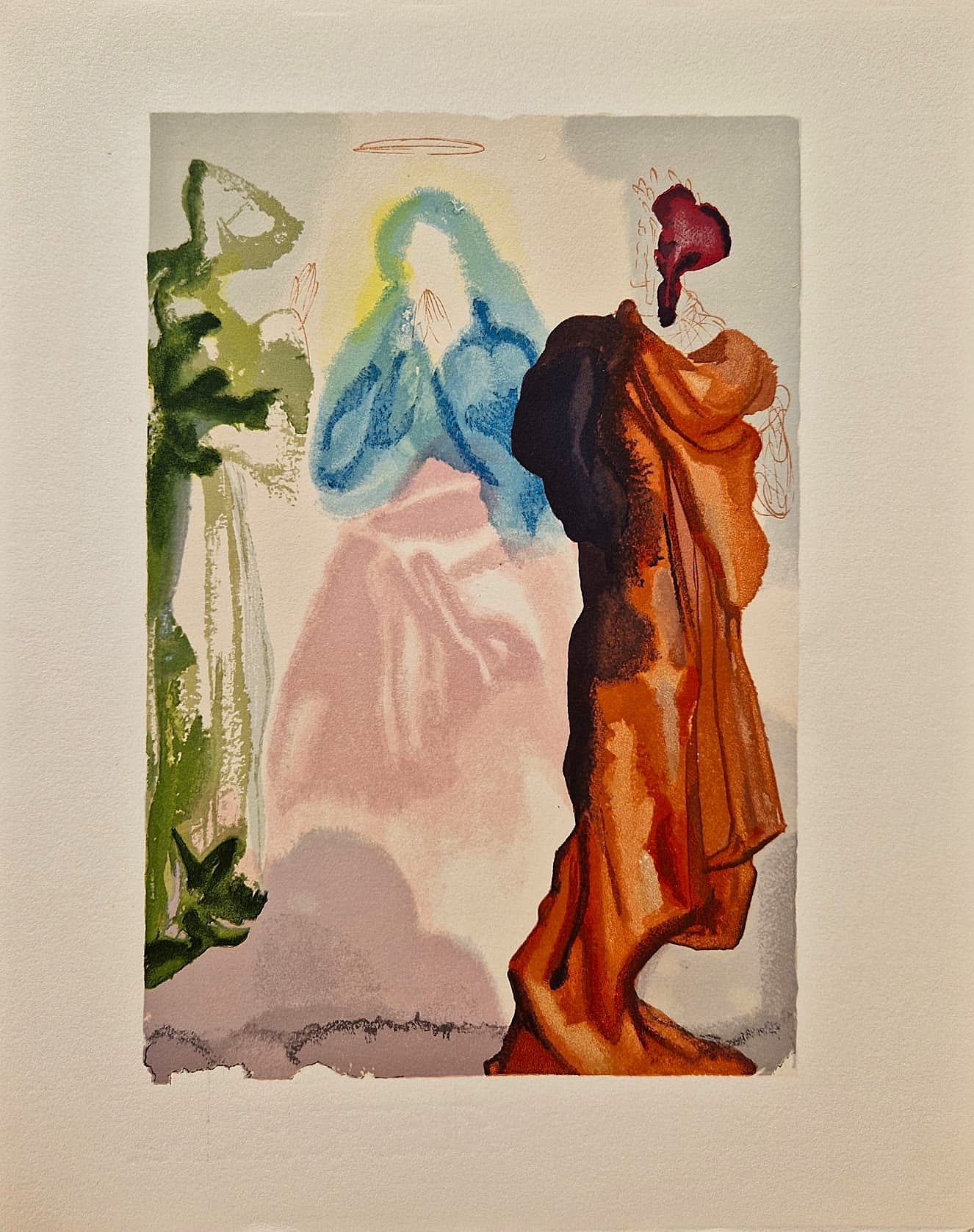 SALVADOR DALI - Prayer of Saint Bernard (Dante - Divine Comedy) (Unframed)