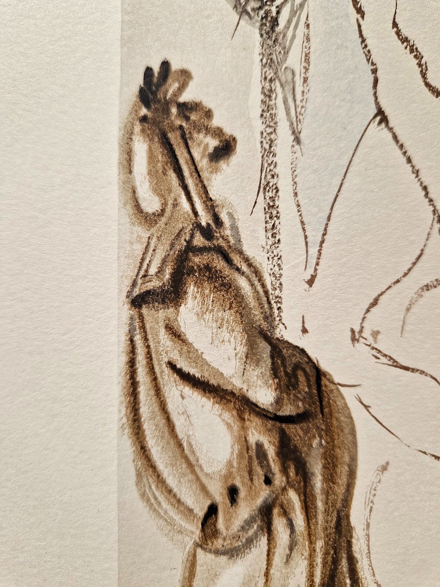 SALVADOR DALI - Archanjel Gabriel (Dante - Božská komédia) (Bez rámu) Drevoryt