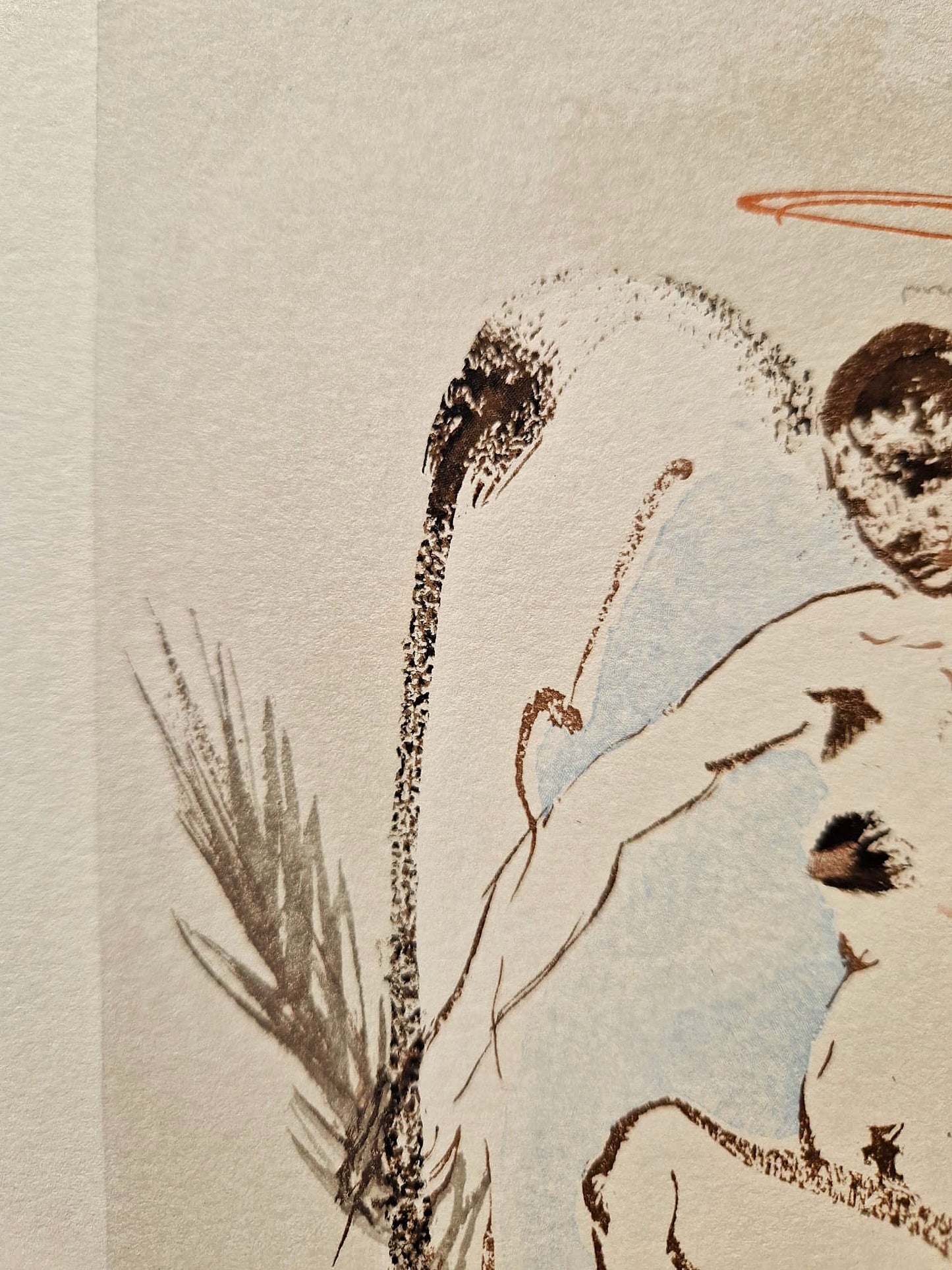 SALVADOR DALI - Archanjel Gabriel (Dante - Božská komédia) (Bez rámu) Drevoryt