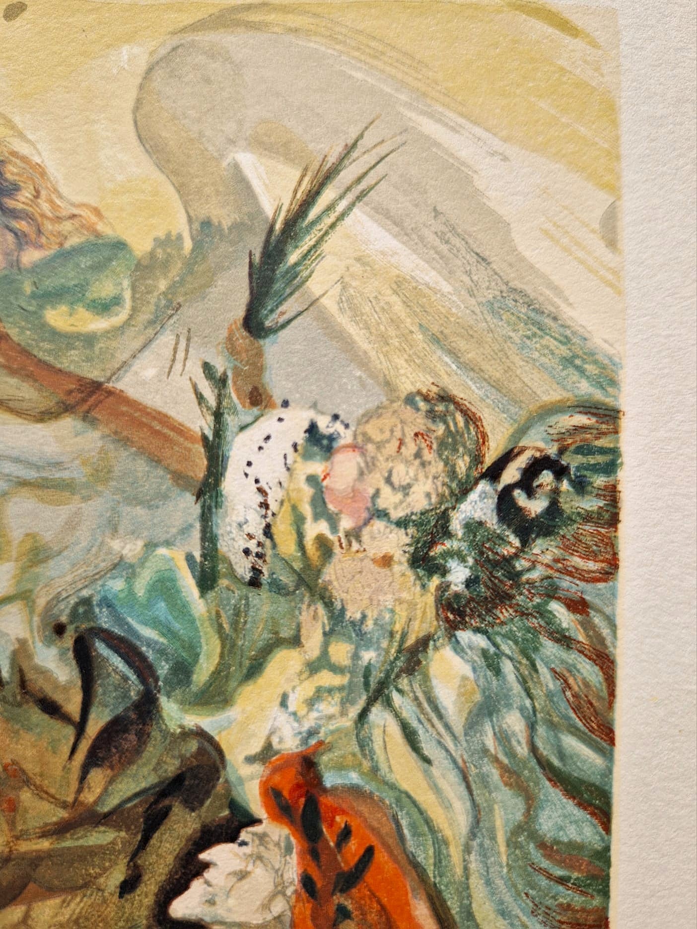 SALVADOR DALI - St. James and Hope (Dante - Divine Comedy) (Unframed) Woodcut