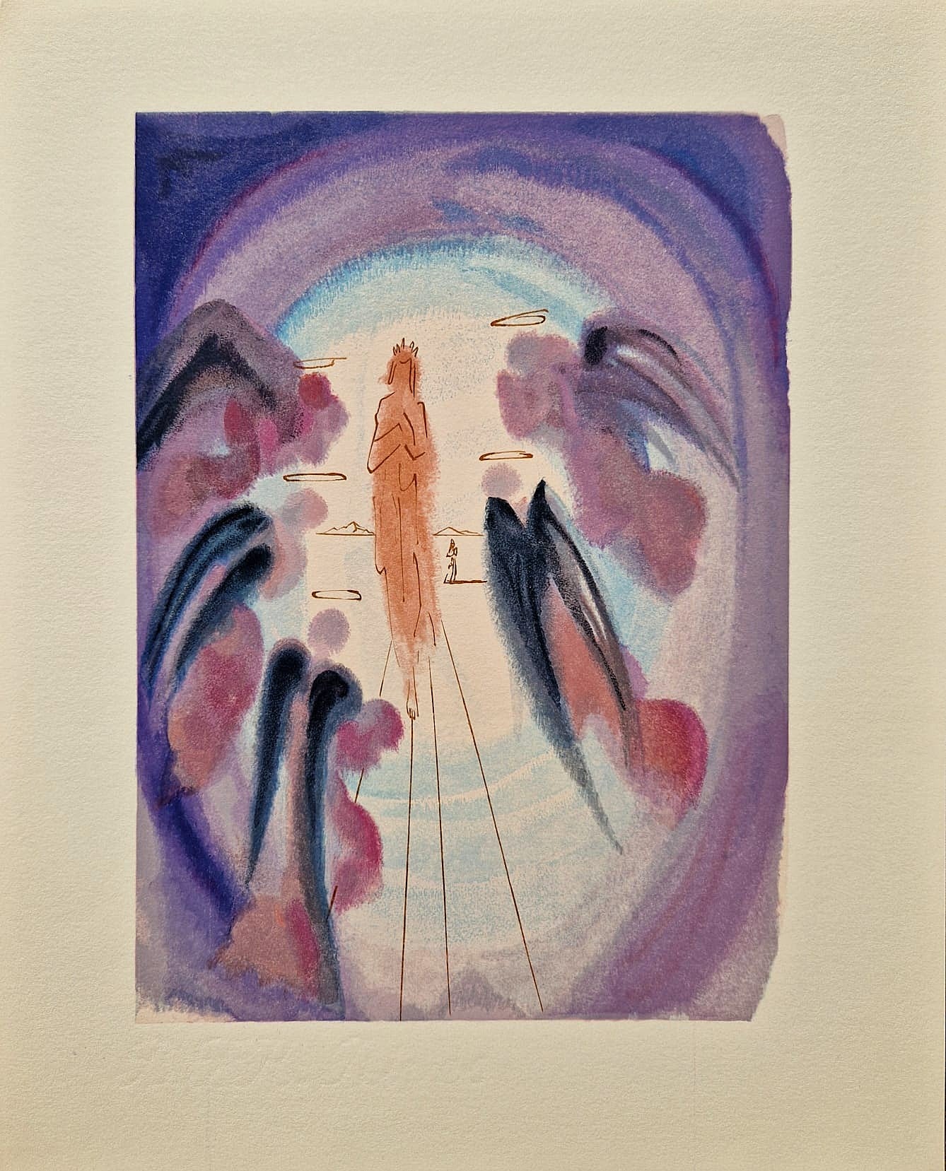 SALVADOR DALI - Radosť blahoslavených (Dante - Božská komédia) (Bez rámu)