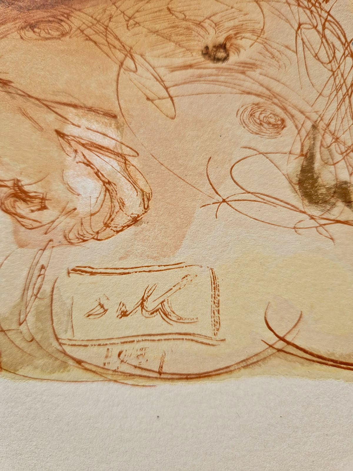 SALVADOR DALI - Orol milosti (Dante - Božská komédia) (Bez rámu) Drevoryt