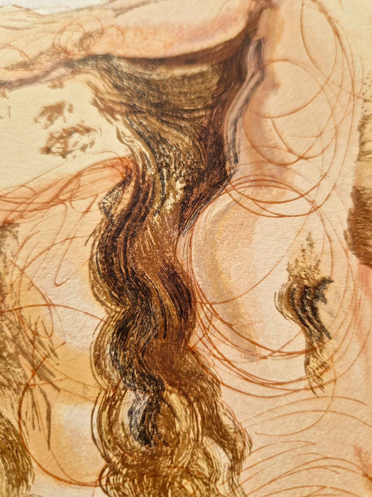 SALVADOR DALI - Orol milosti (Dante - Božská komédia) (Bez rámu) Drevoryt