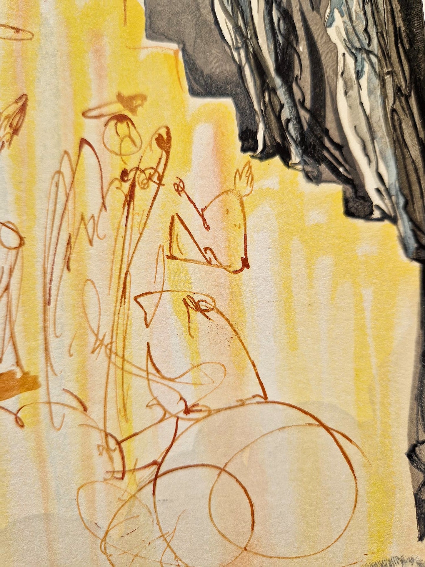 SALVADOR DALI - Nebeské schodisko (Dante - Božská komédia) (Bez rámu) Drevoryt