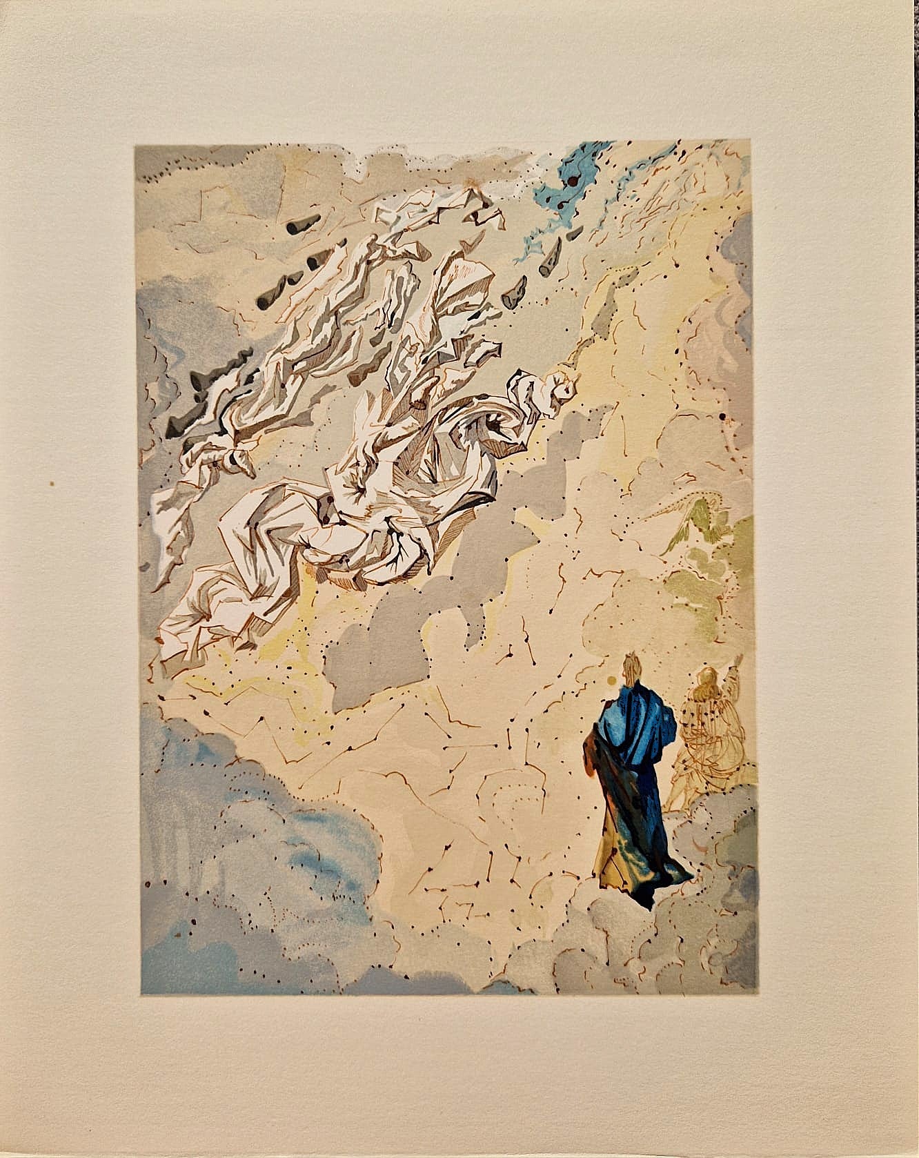 SALVADOR DALI - Constellation of Blessed Spirits  (Dante - Divine Comedy) (Unframed)