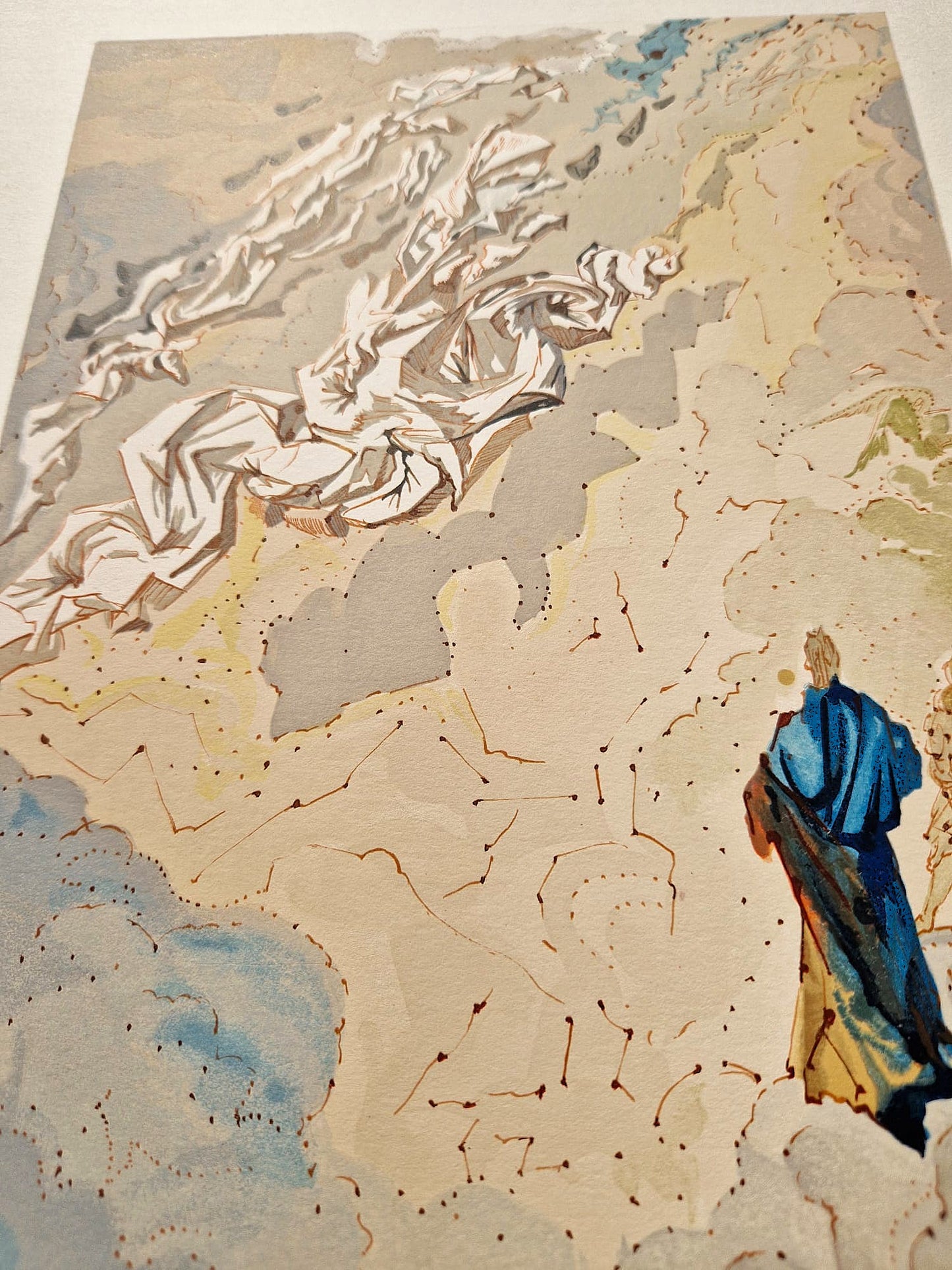 SALVADOR DALI - Constellation of Blessed Spirits  (Dante - Divine Comedy) (Unframed)