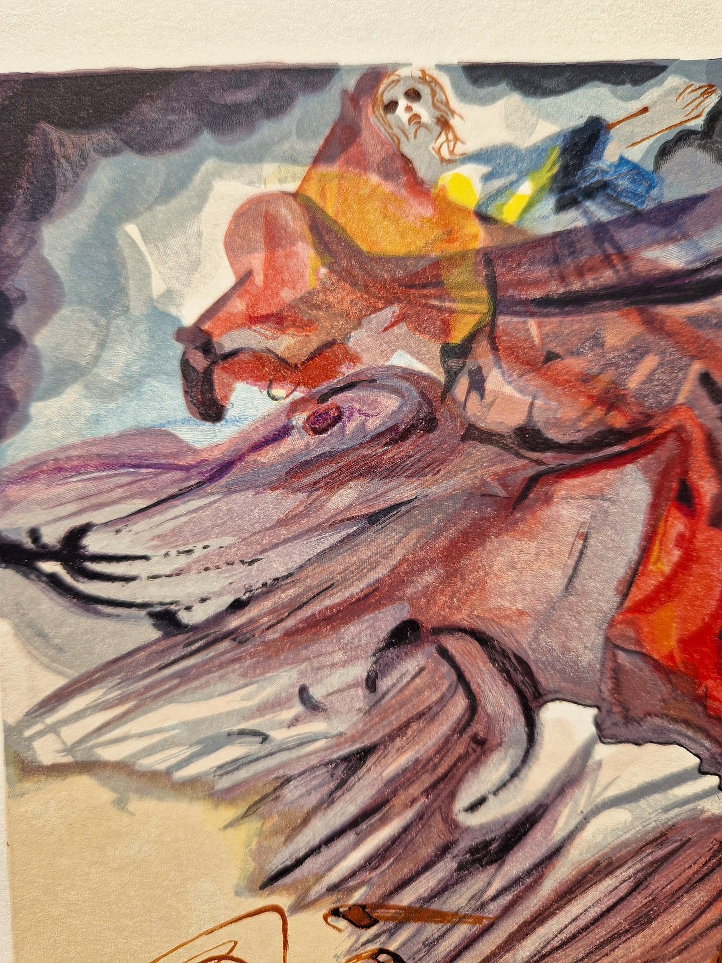 SALVADOR DALI - Reč vtáčieho raja (Dante - Božská komédia) (Bez rámu)