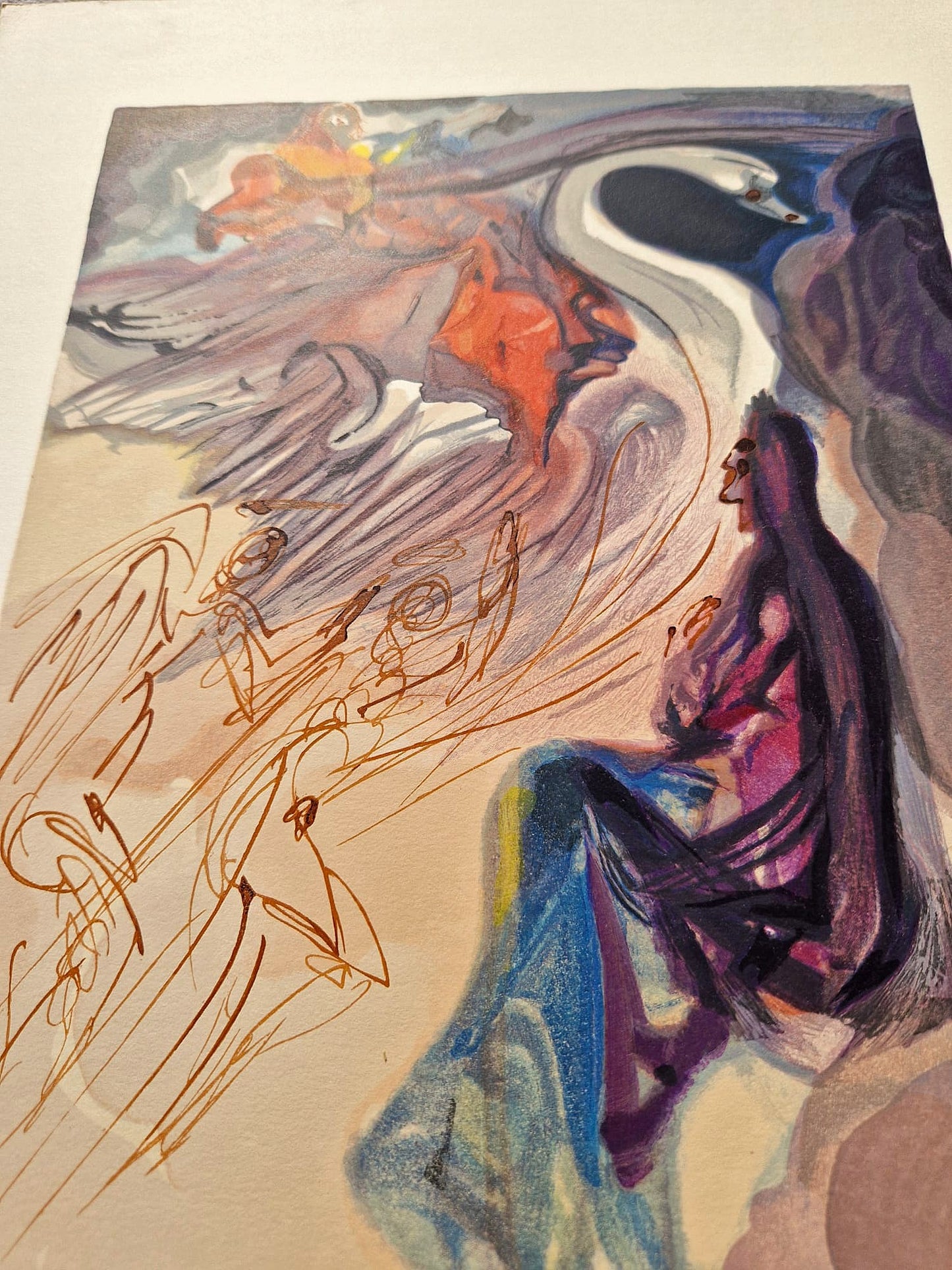 SALVADOR DALI - Reč vtáčieho raja (Dante - Božská komédia) (Bez rámu)