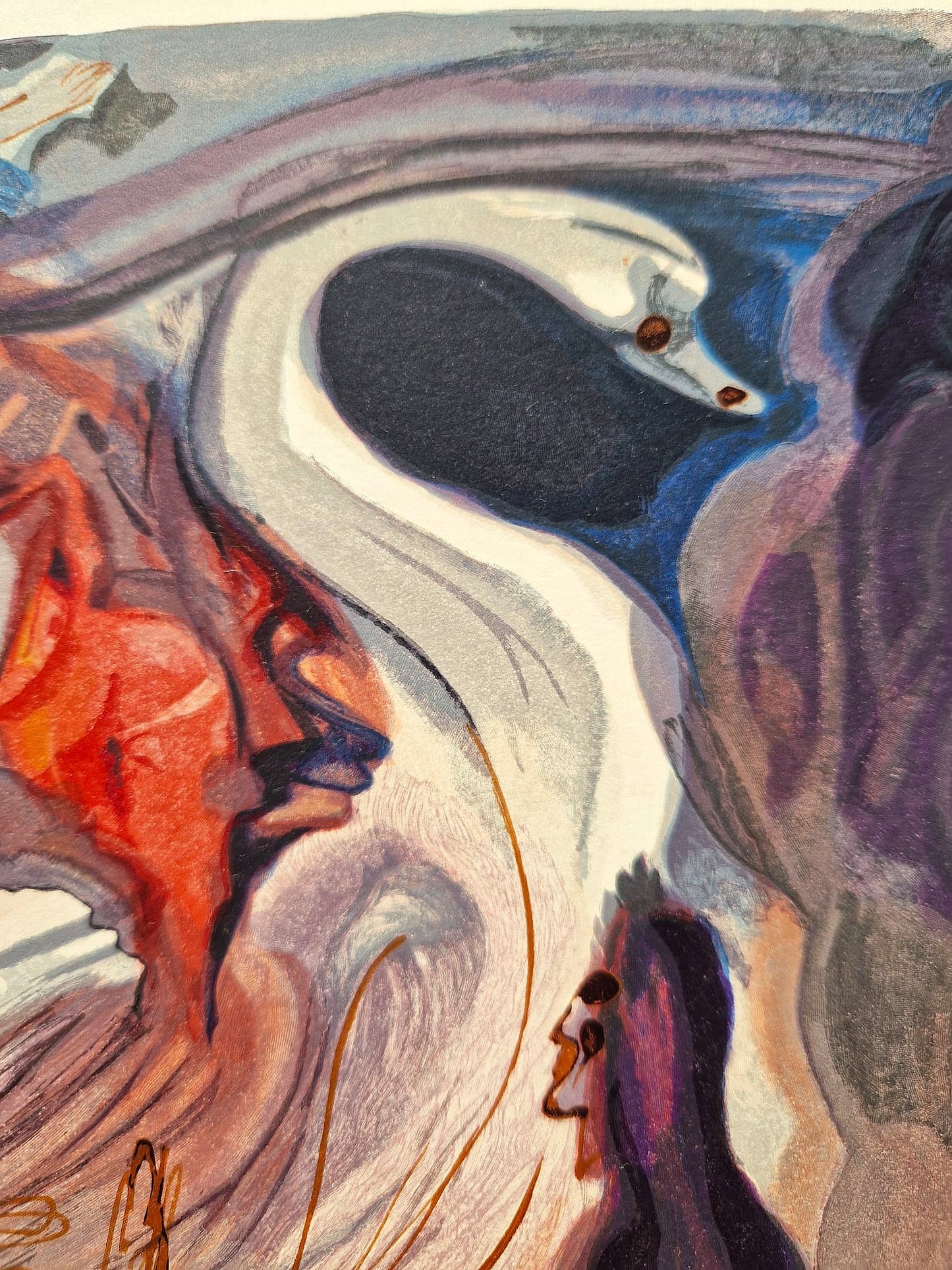SALVADOR DALI - Reč vtáčieho raja (Dante - Božská komédia) (Bez rámu)