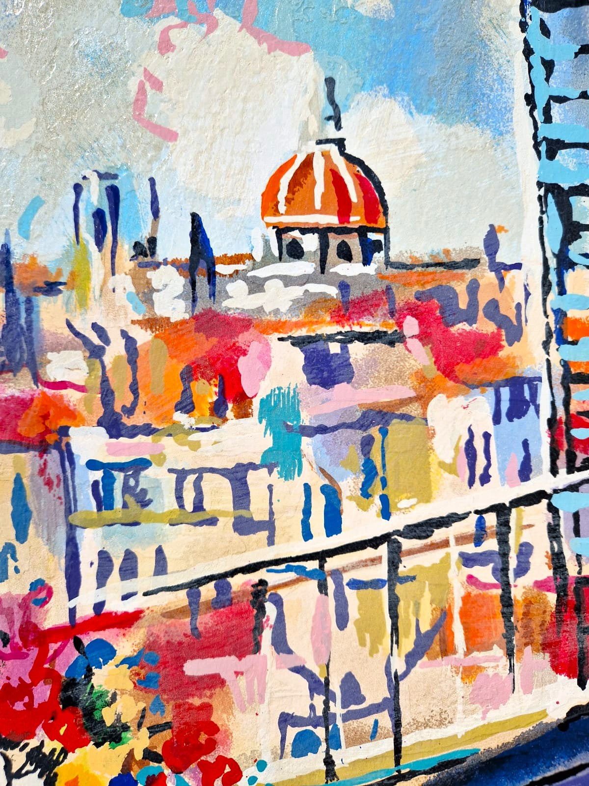 MICHAEL ROZENVAIN - Musical Florence (Unframed) Serigraph