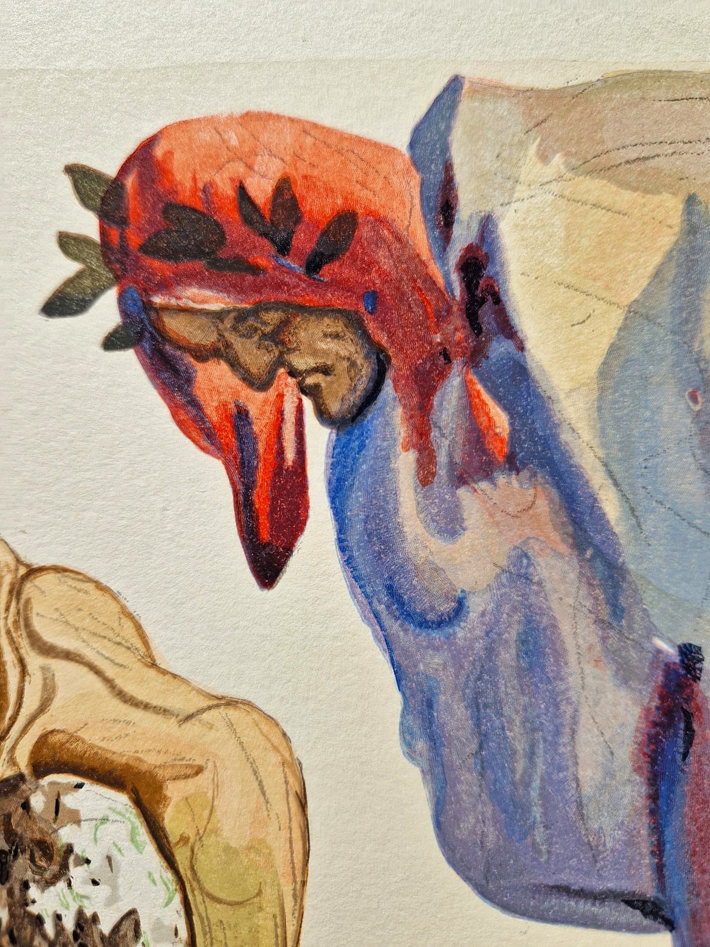 SALVADOR DALI - Zákon lezenia (Dante - Božská komédia) (Bez rámu)