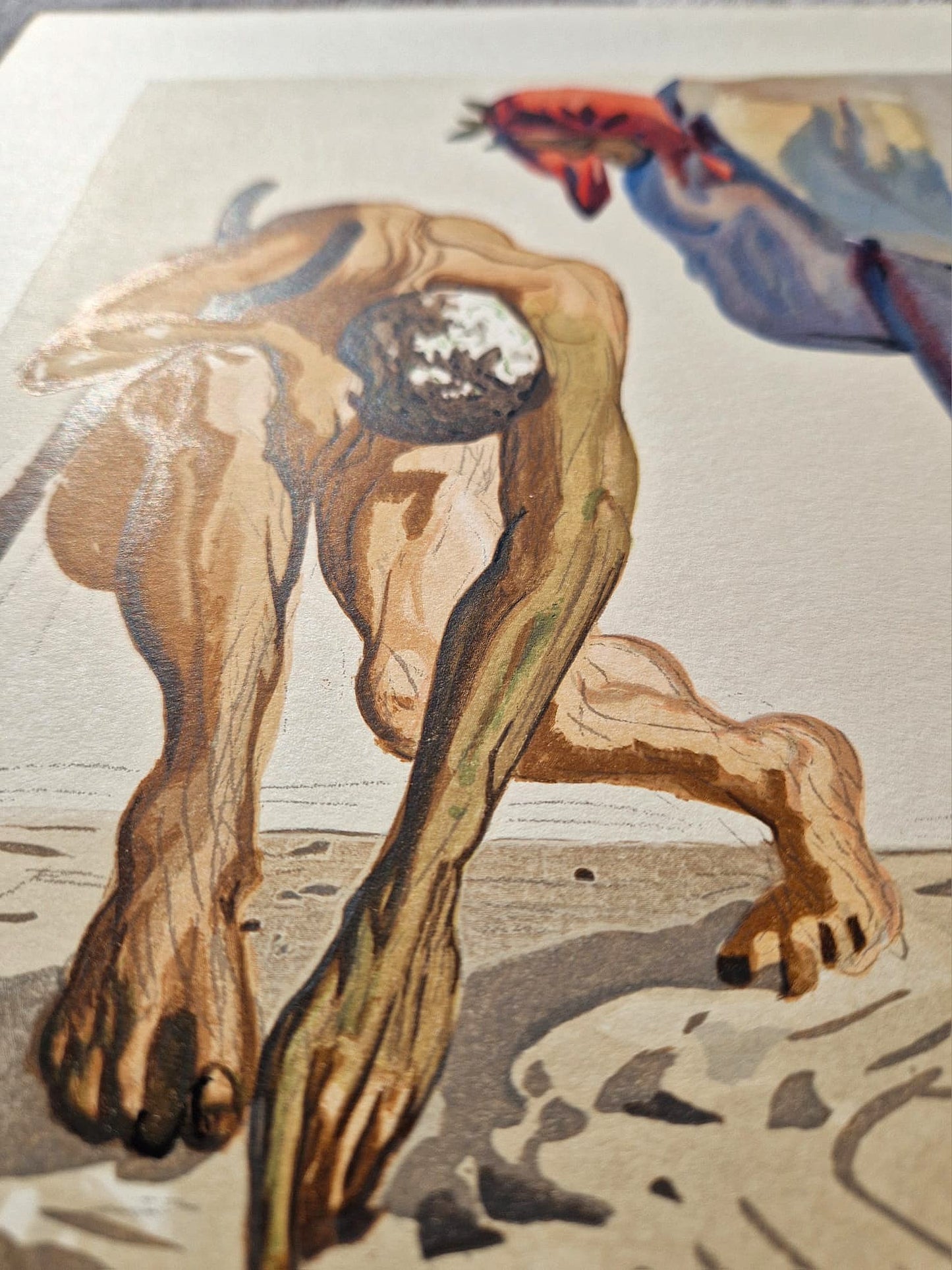SALVADOR DALI - Zákon lezenia (Dante - Božská komédia) (Bez rámu)