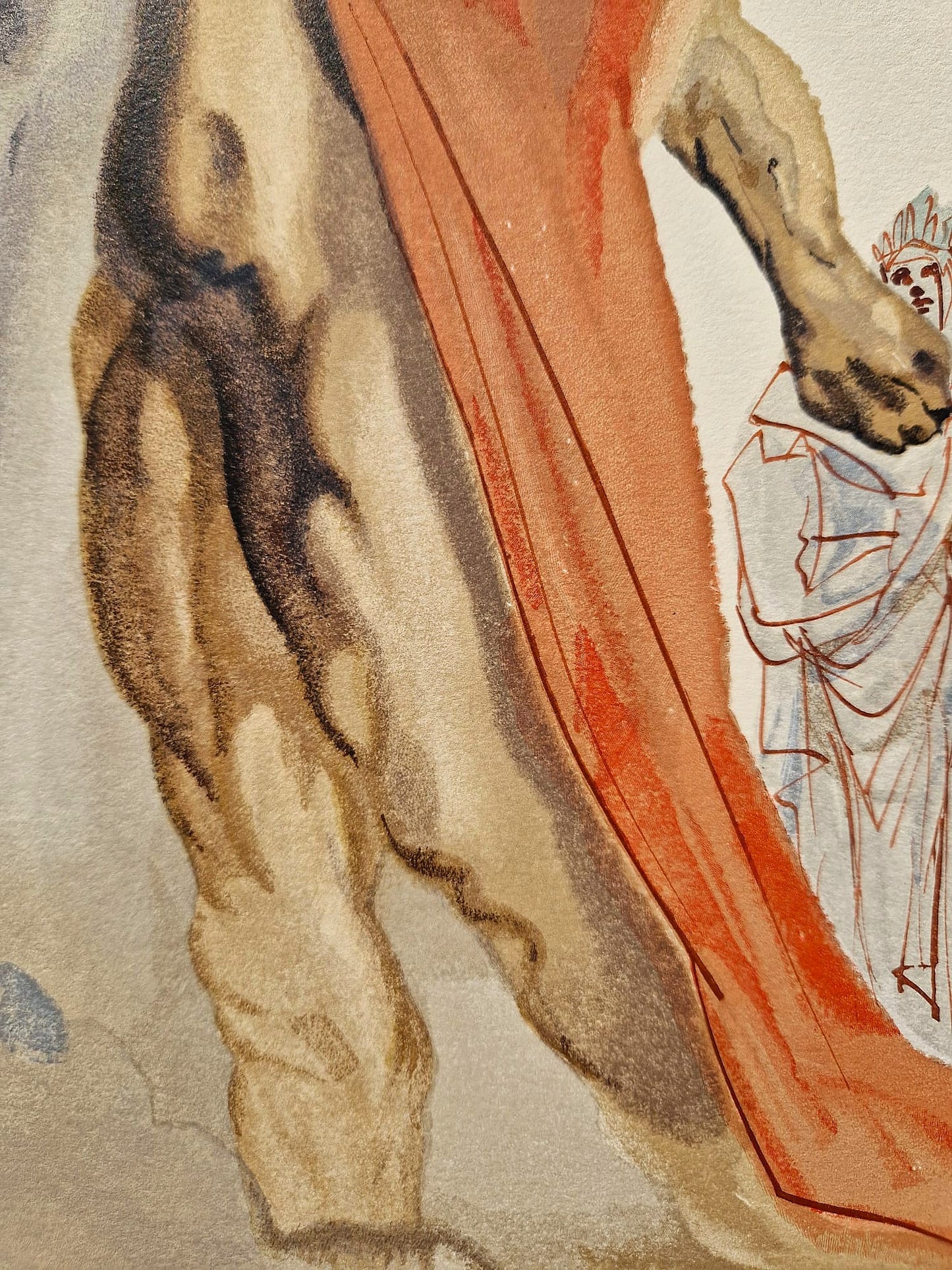 SALVADOR DALI - Vergíliove výčitky (Dante - Božská komédia) (Bez rámu)