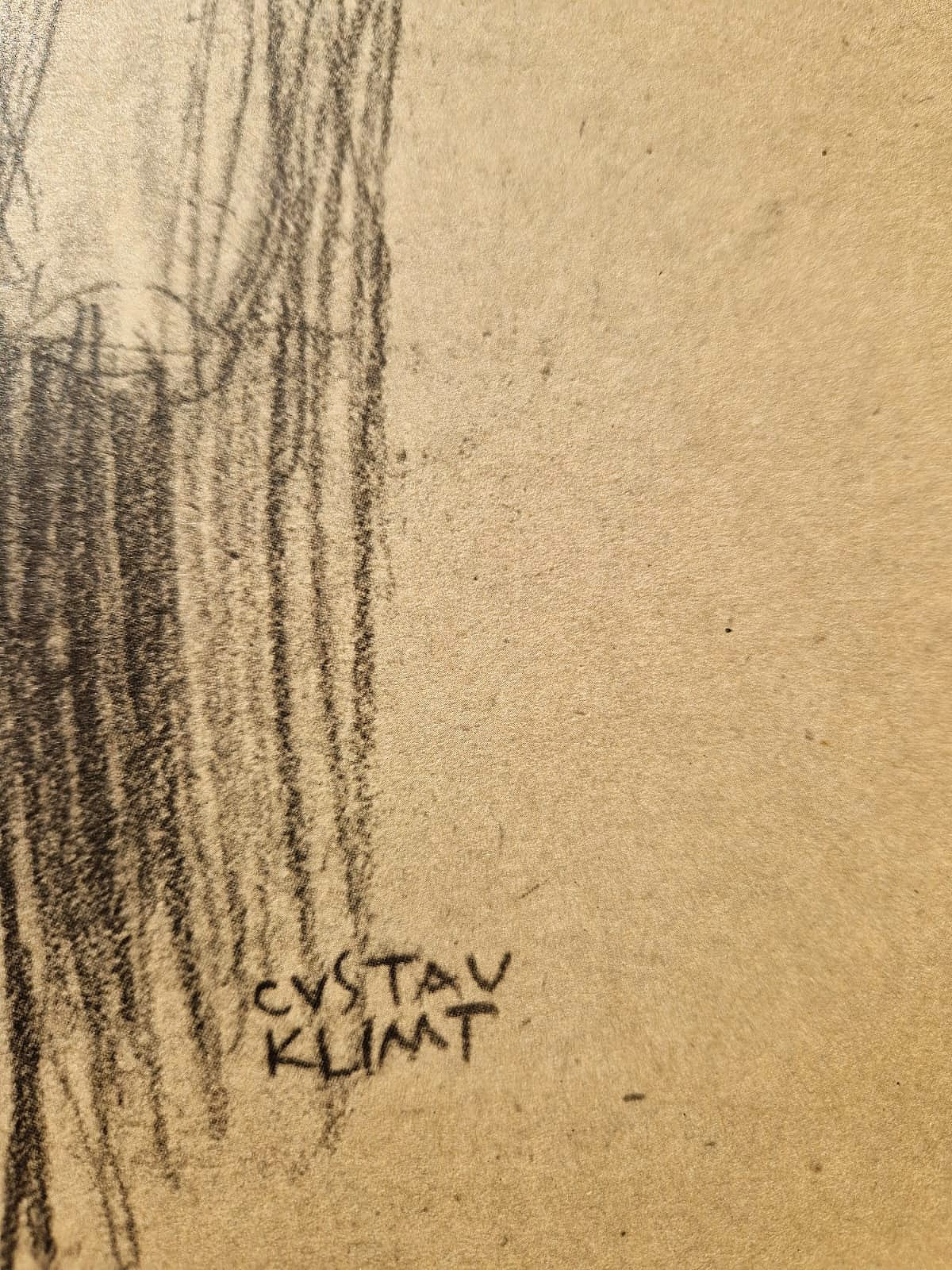 GUSTAV KLIMT – Stojaca žena v plášti (bez rámu), litografická tlač