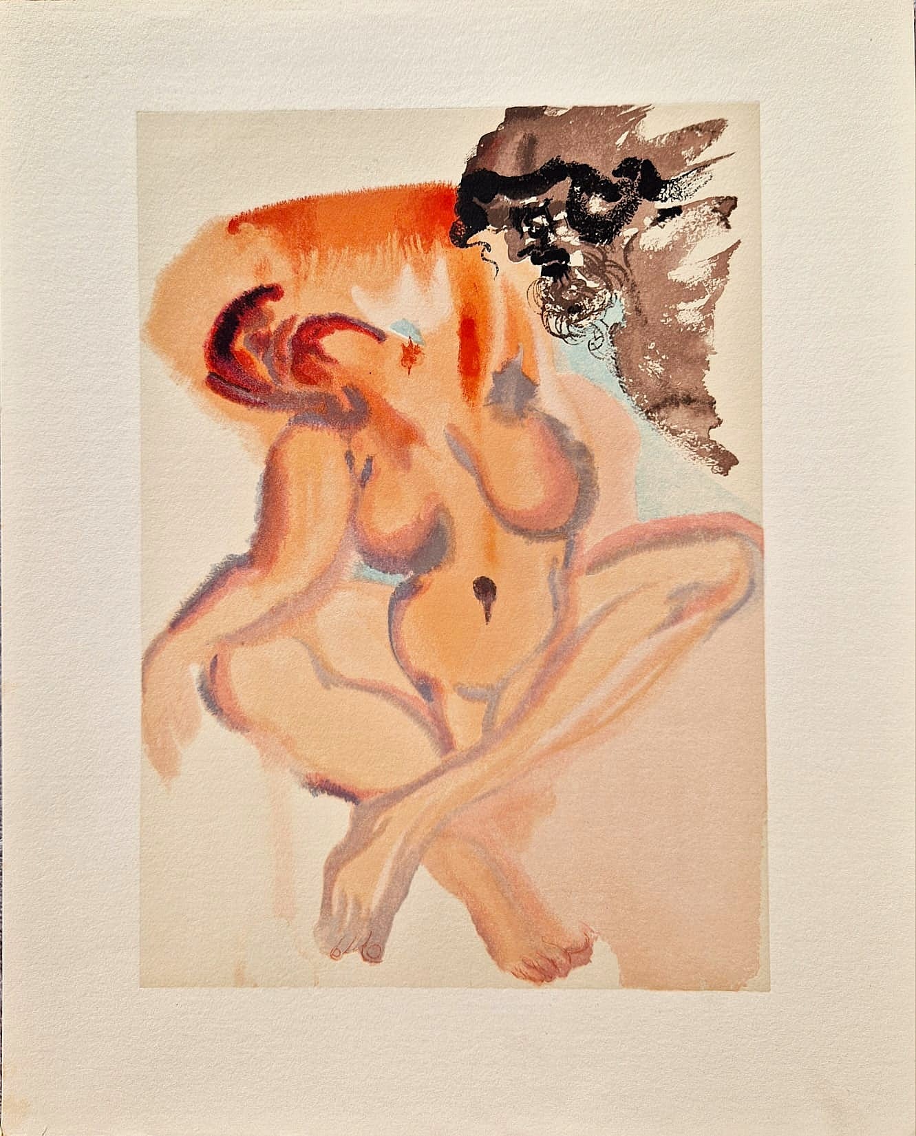 SALVADOR DALI - Lenivci (Dante - Božská komédia) (Bez rámu)