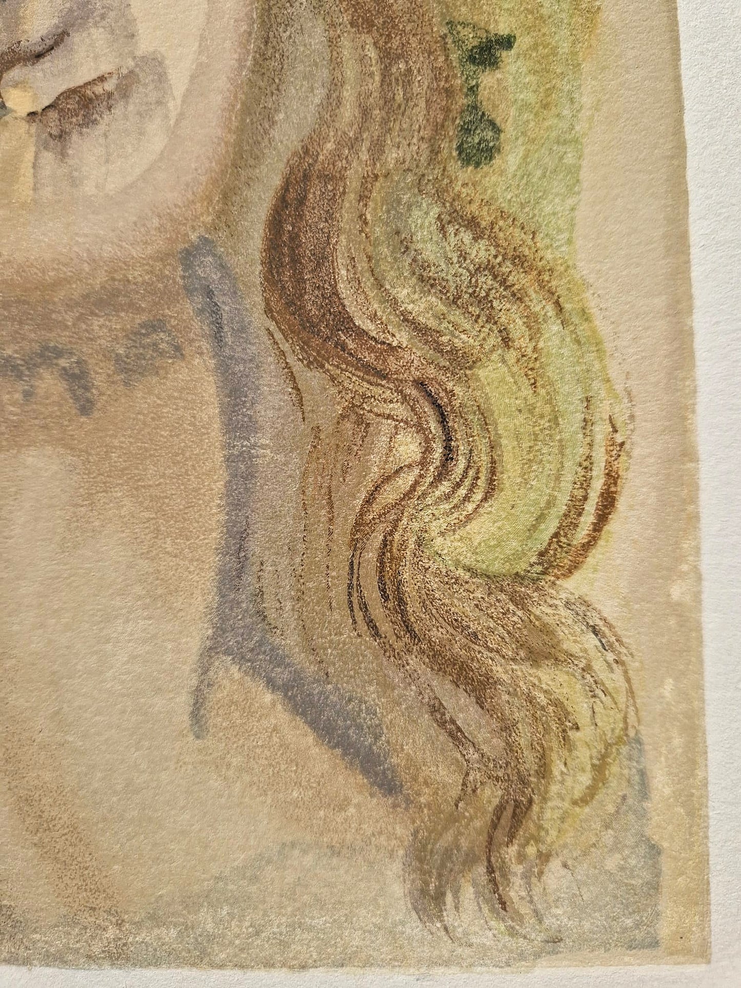 SALVADOR DALI - Virgil’s face  (Dante - Divine Comedy) (Unframed)