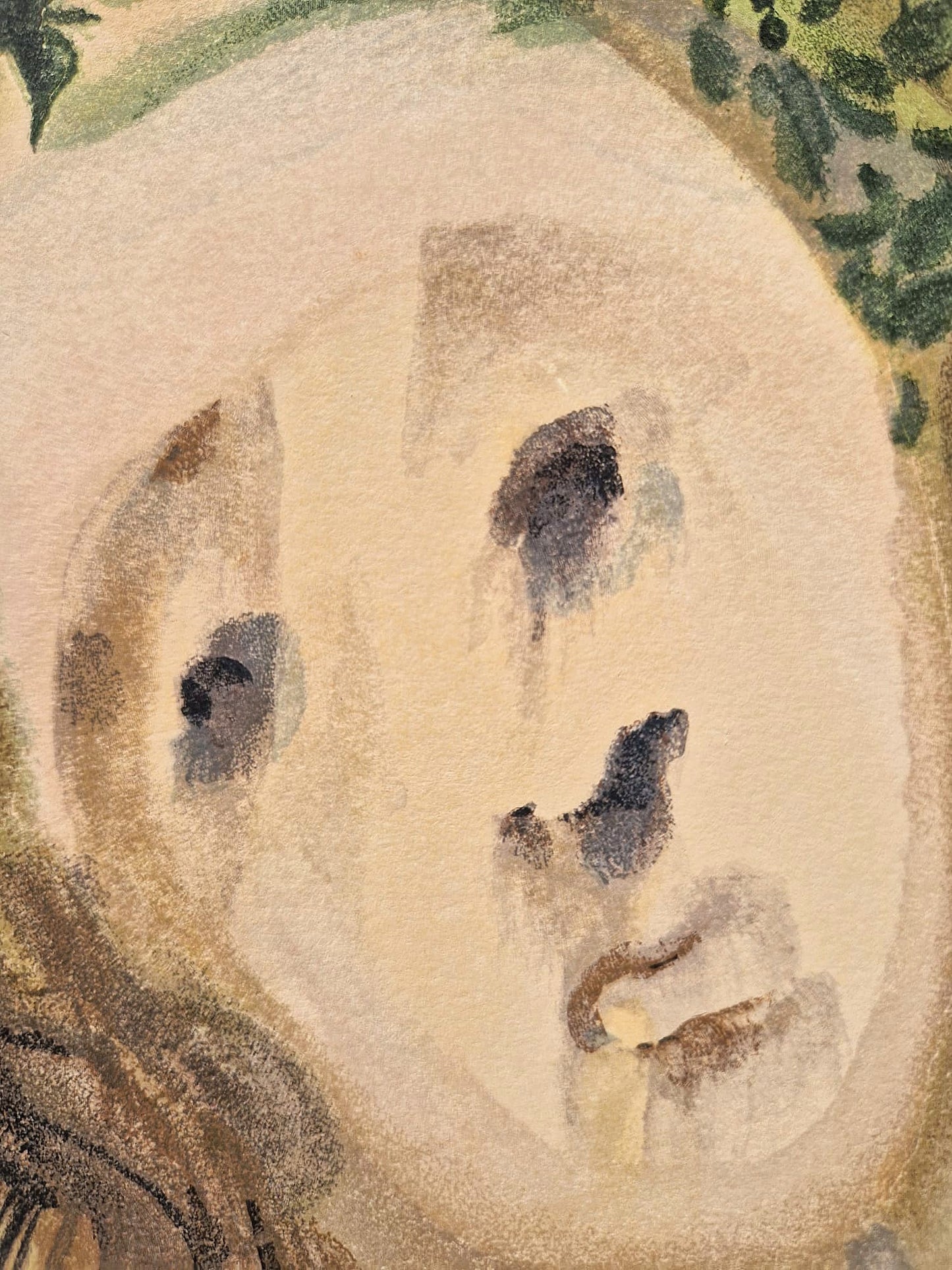 SALVADOR DALI - Virgil’s face  (Dante - Divine Comedy) (Unframed)