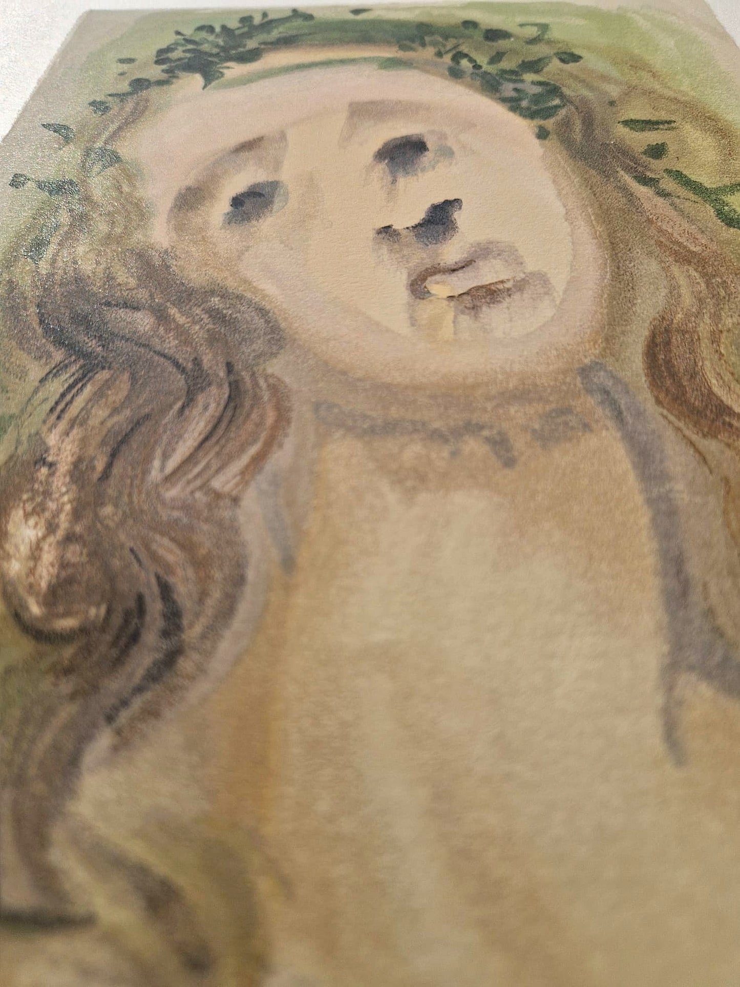 SALVADOR DALI - Virgil’s face  (Dante - Divine Comedy) (Unframed)