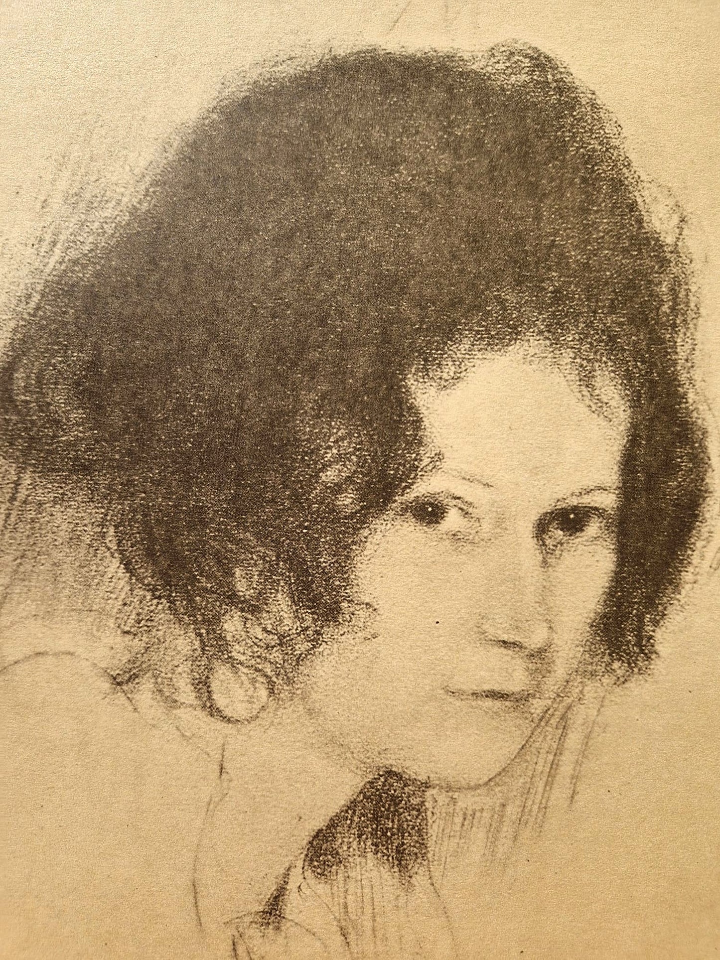 GUSTAV KLIMT - Portrét mladej ženy (bez rámu), litografická tlač
