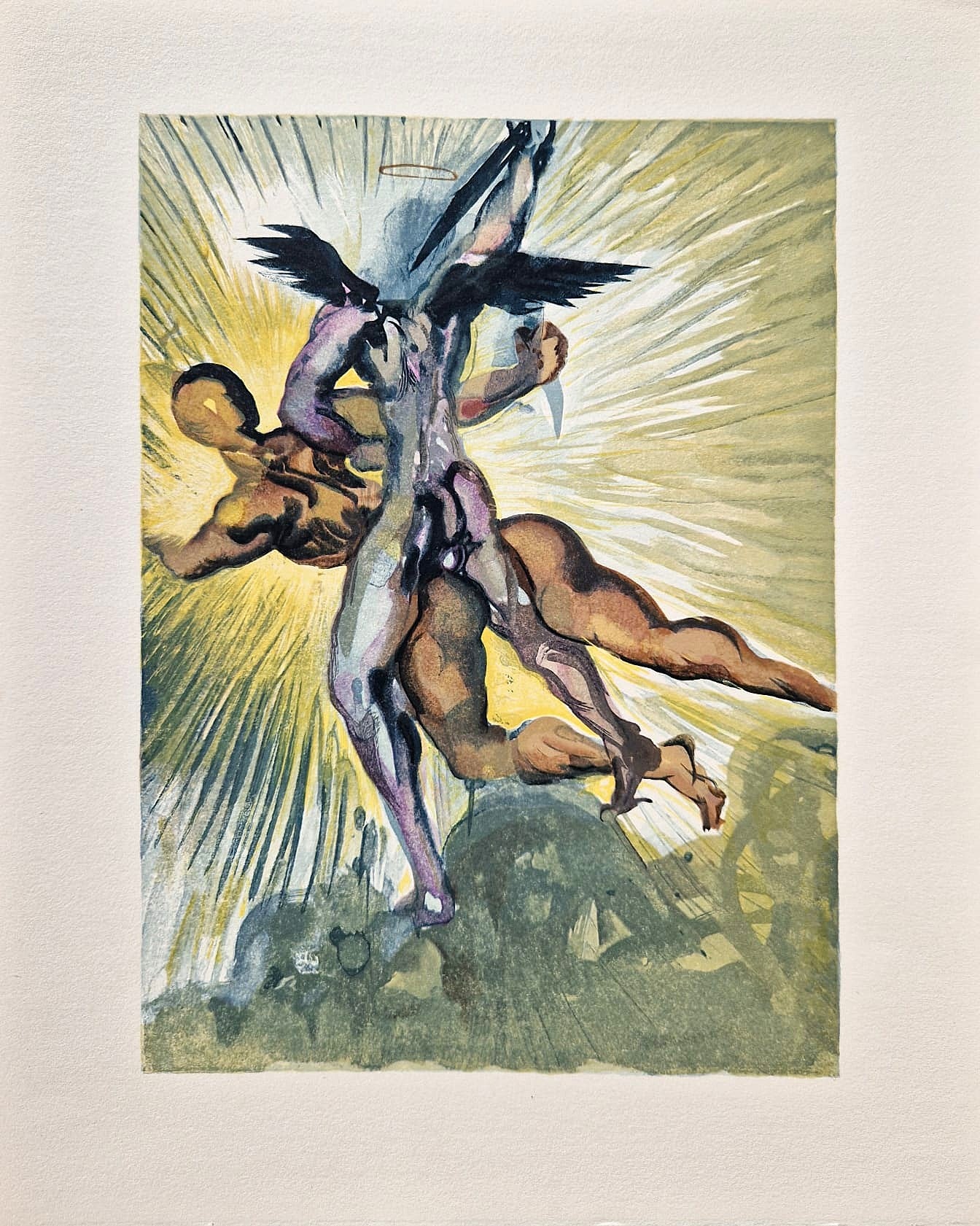 SALVADOR DALI - Angels of the Valley (Dante - Divine Comedy) (Unframed)