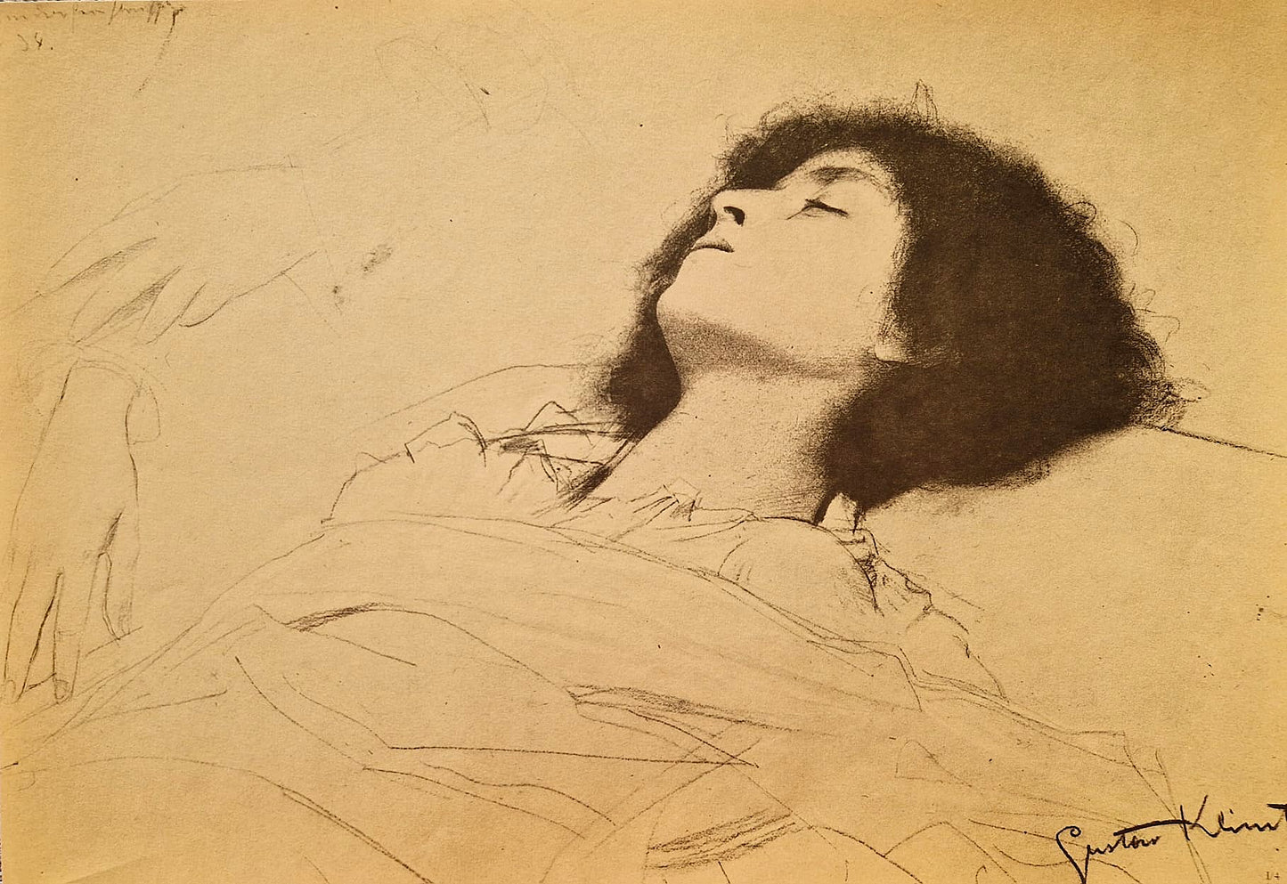GUSTAV KLIMT – Štúdia pre Mŕt*u Júliu (Bez rámu), litografická tlač