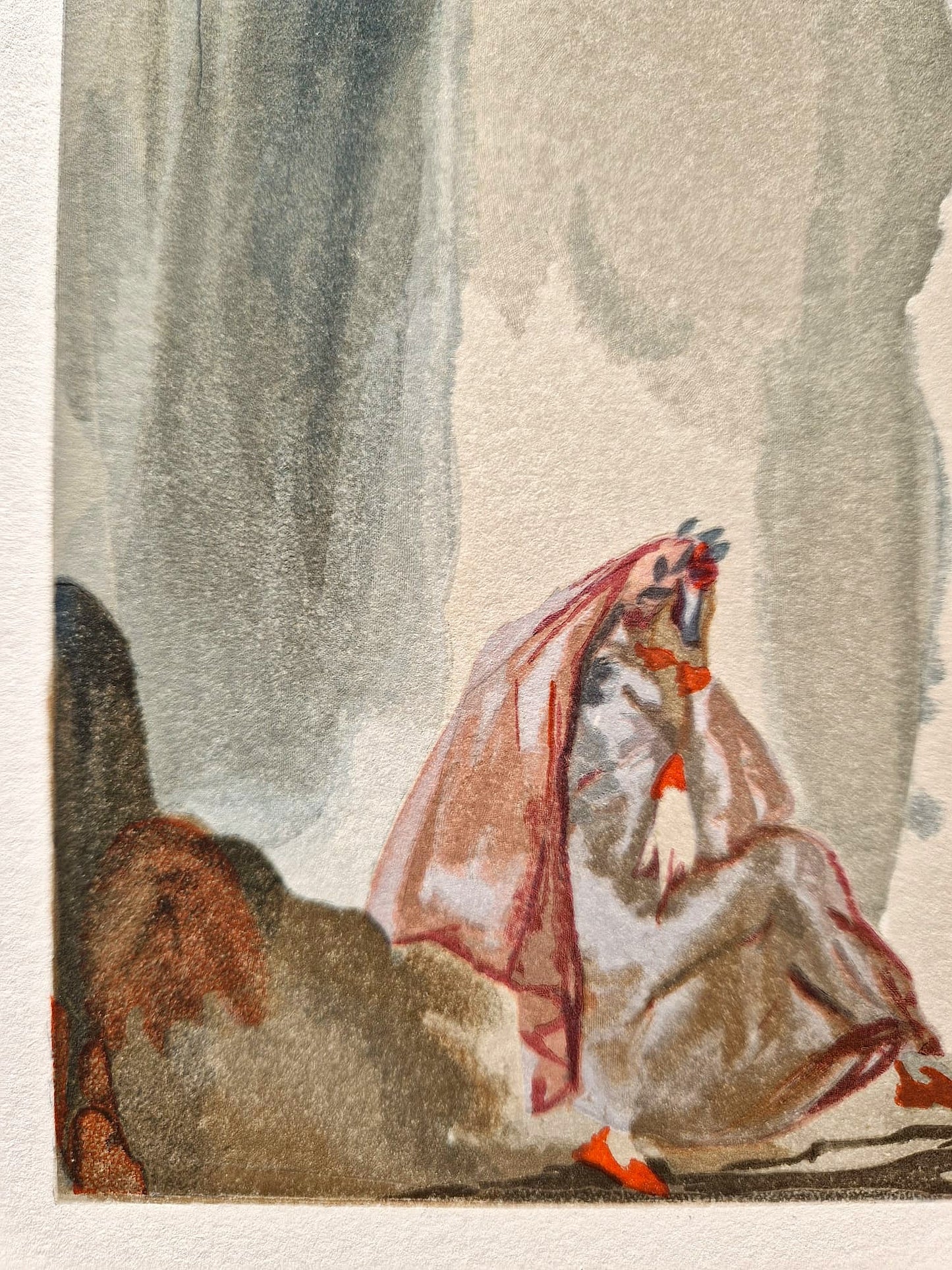 SALVADOR DALI - Závistiaci očistca (Dante - Božská komédia) (Bez rámu) Drevoryt