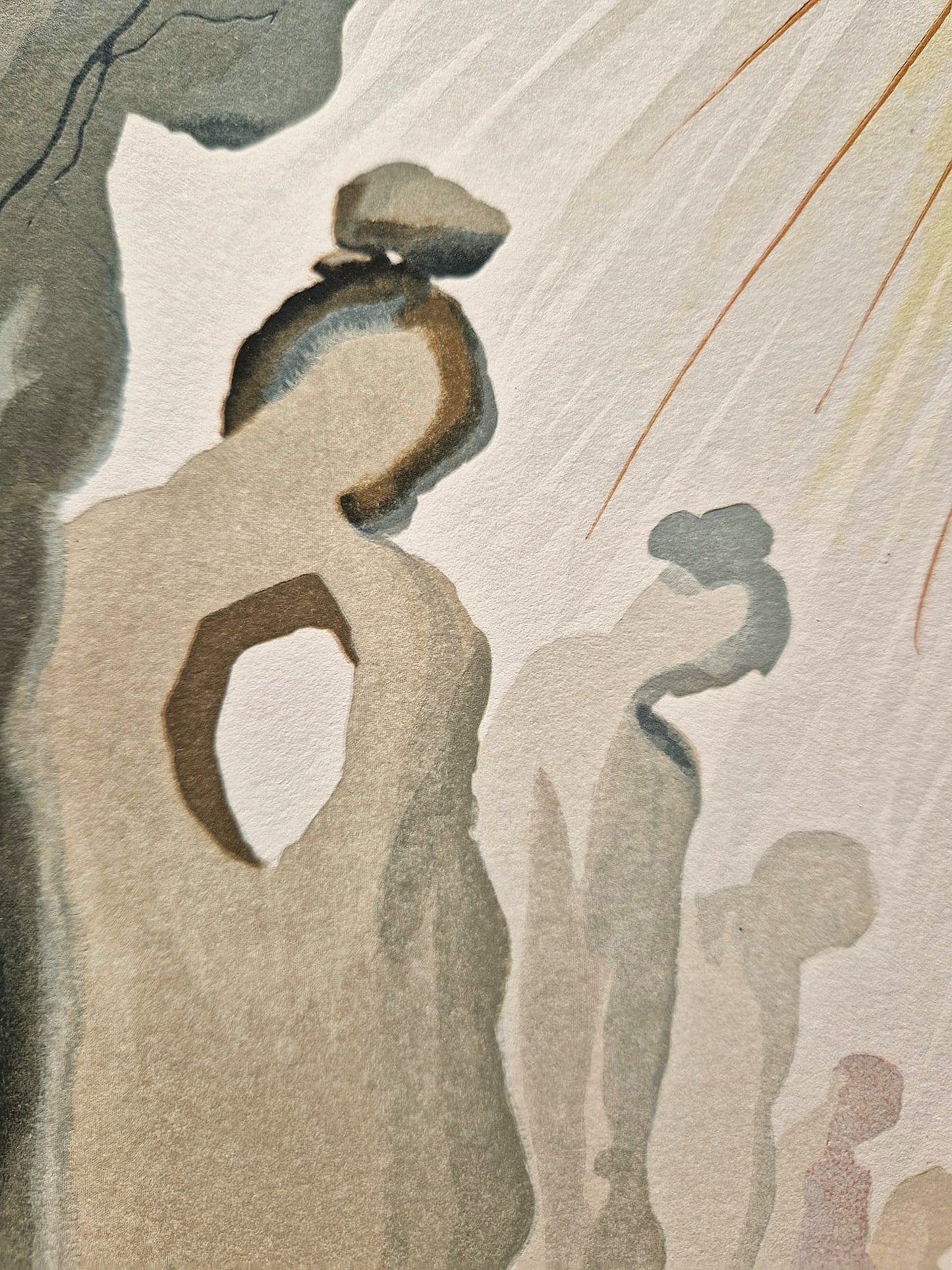 SALVADOR DALI - Závistiaci očistca (Dante - Božská komédia) (Bez rámu) Drevoryt