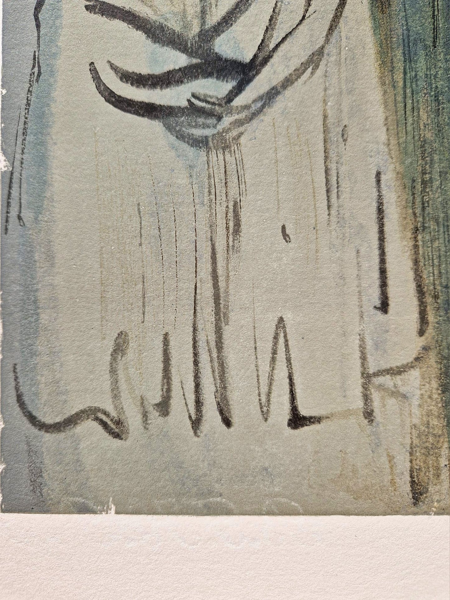 SALVADOR DALI - The Smoke of Irascibility (Dante - Divine Comedy) (Unframed)