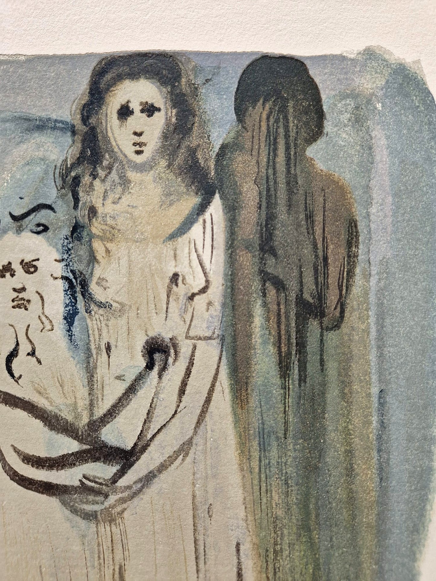 SALVADOR DALI - The Smoke of Irascibility (Dante - Divine Comedy) (Unframed)