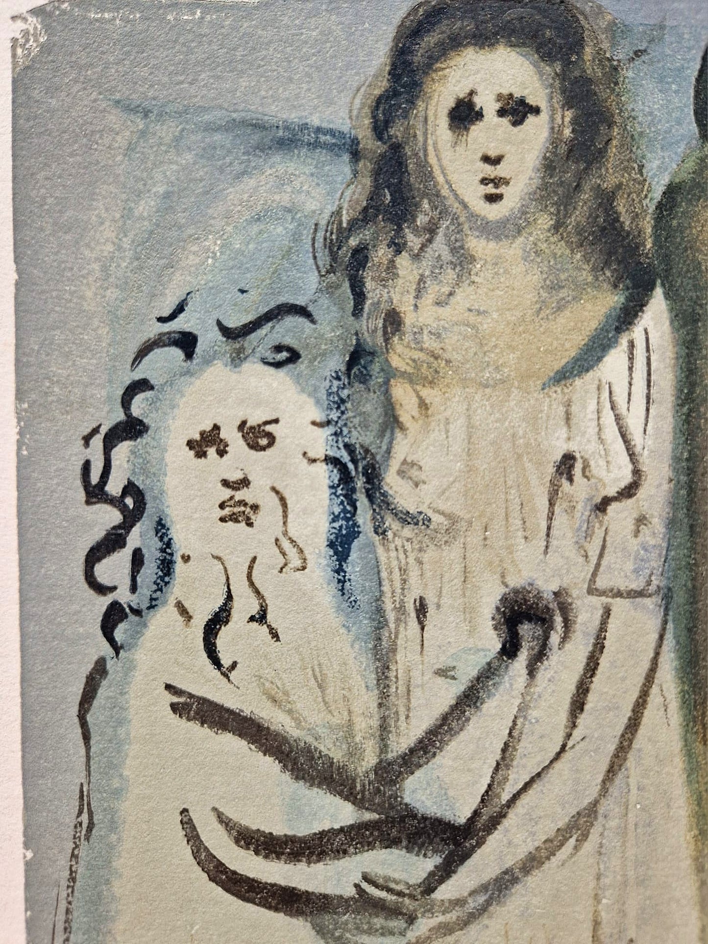 SALVADOR DALI - The Smoke of Irascibility (Dante - Divine Comedy) (Unframed)