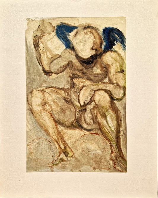 SALVADOR DALI - The Angel of Mercy (Dante - Divine Comedy) (Unframed)